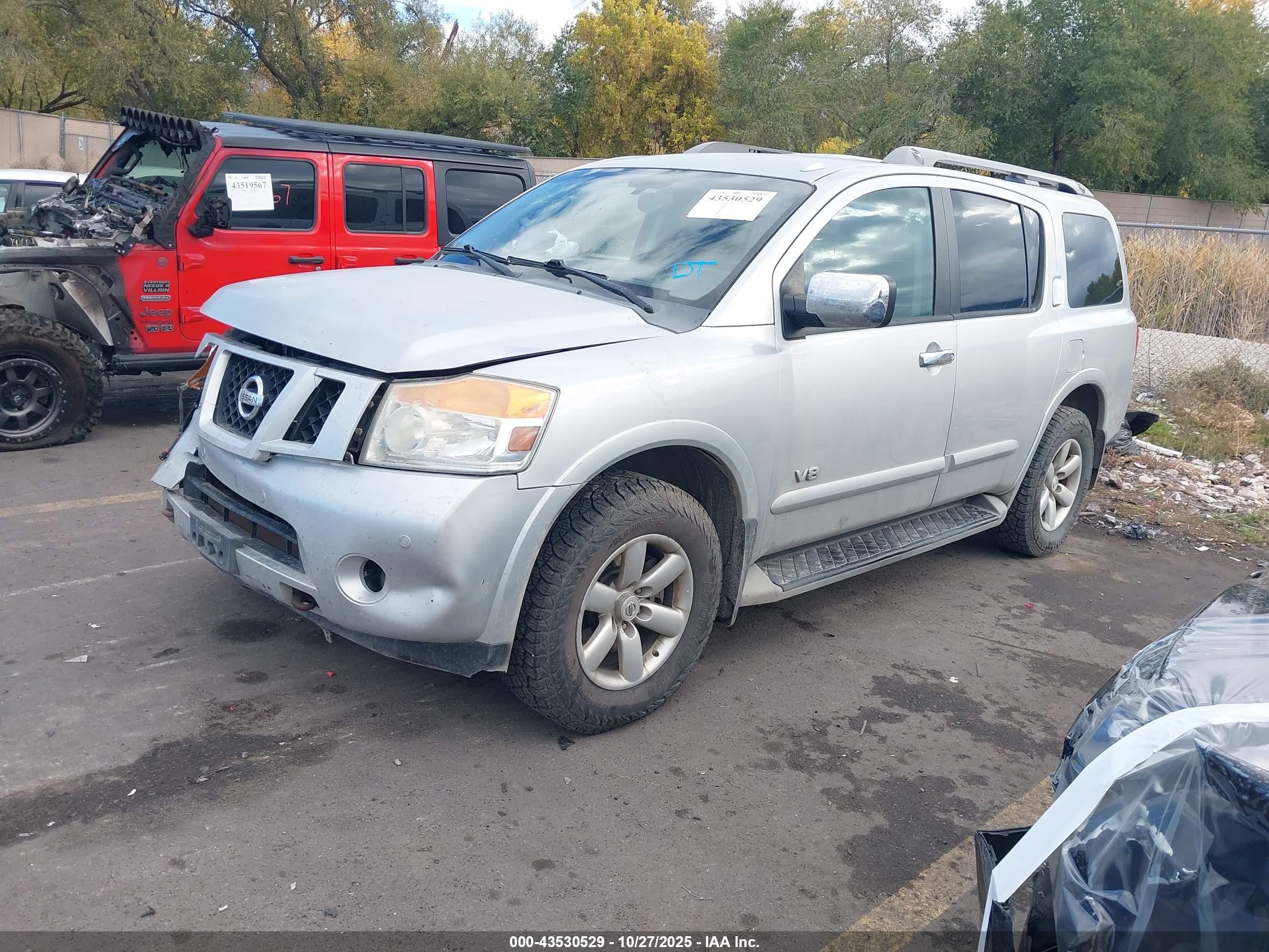 2009 Nissan Armada Se Gray vin: 5N1BA08CX9N602954