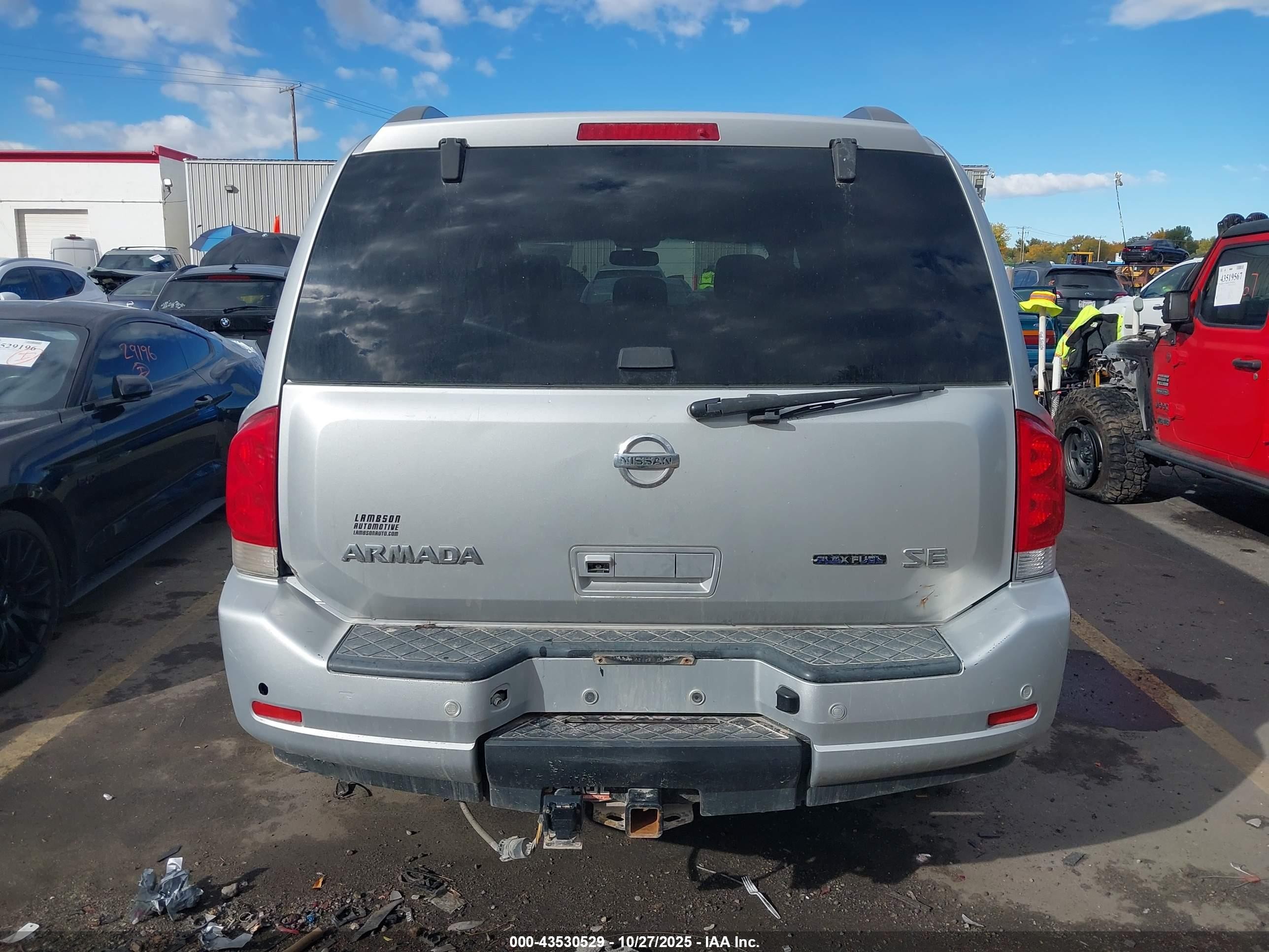 2009 Nissan Armada Se Gray vin: 5N1BA08CX9N602954