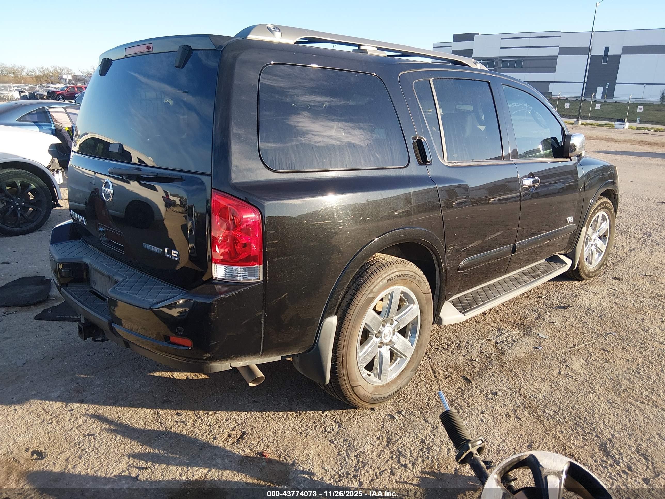 2009 Nissan Armada Le Black vin: 5N1BA08D09N606777