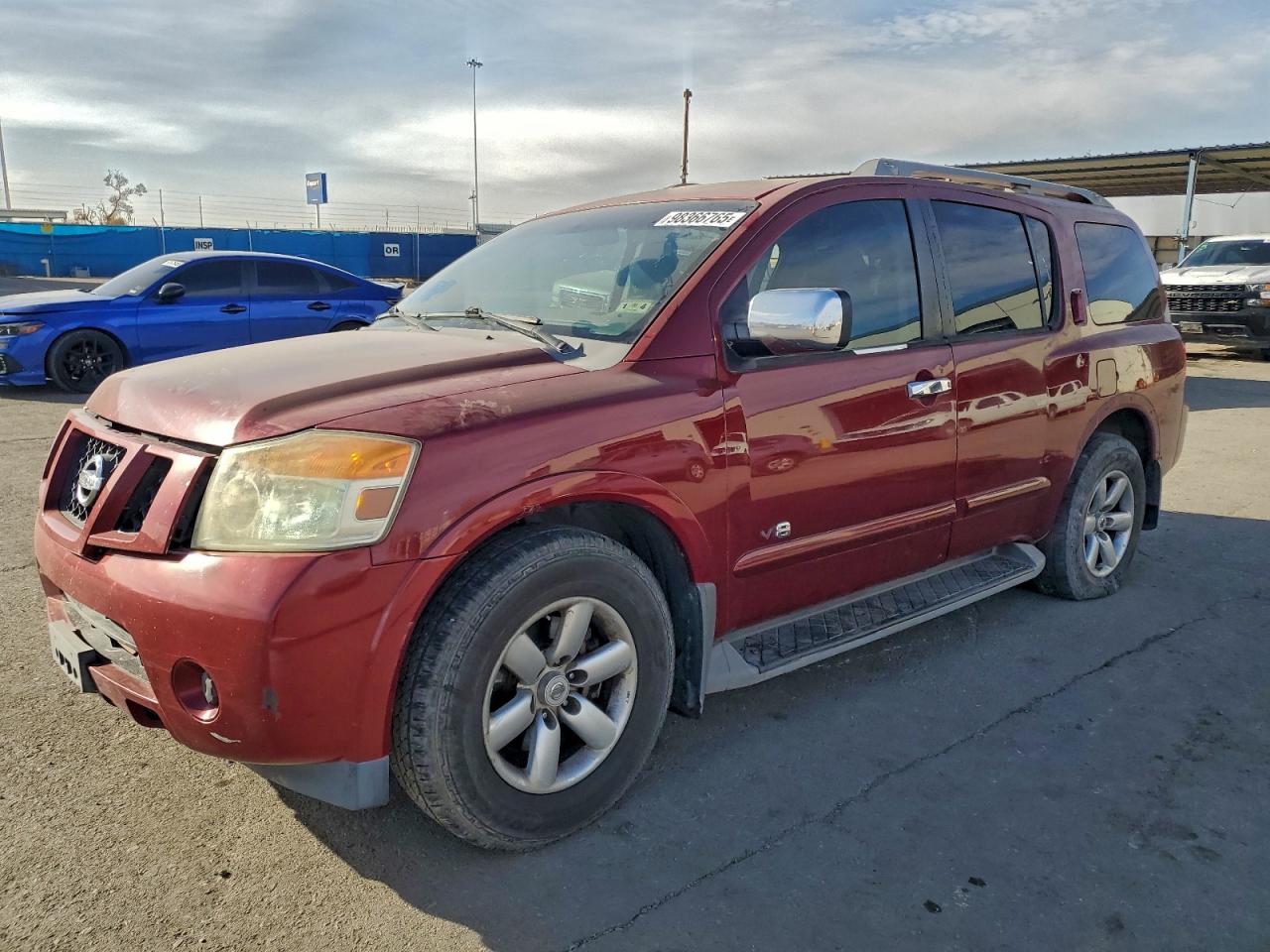 2009 Nissan Armada Se Maroon vin: 5N1BA08D09N608755