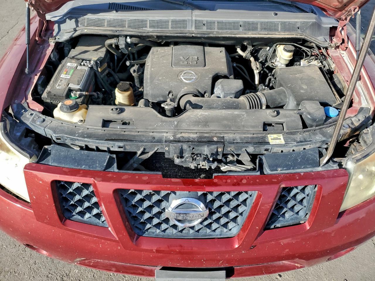 2009 Nissan Armada Se Maroon vin: 5N1BA08D09N608755