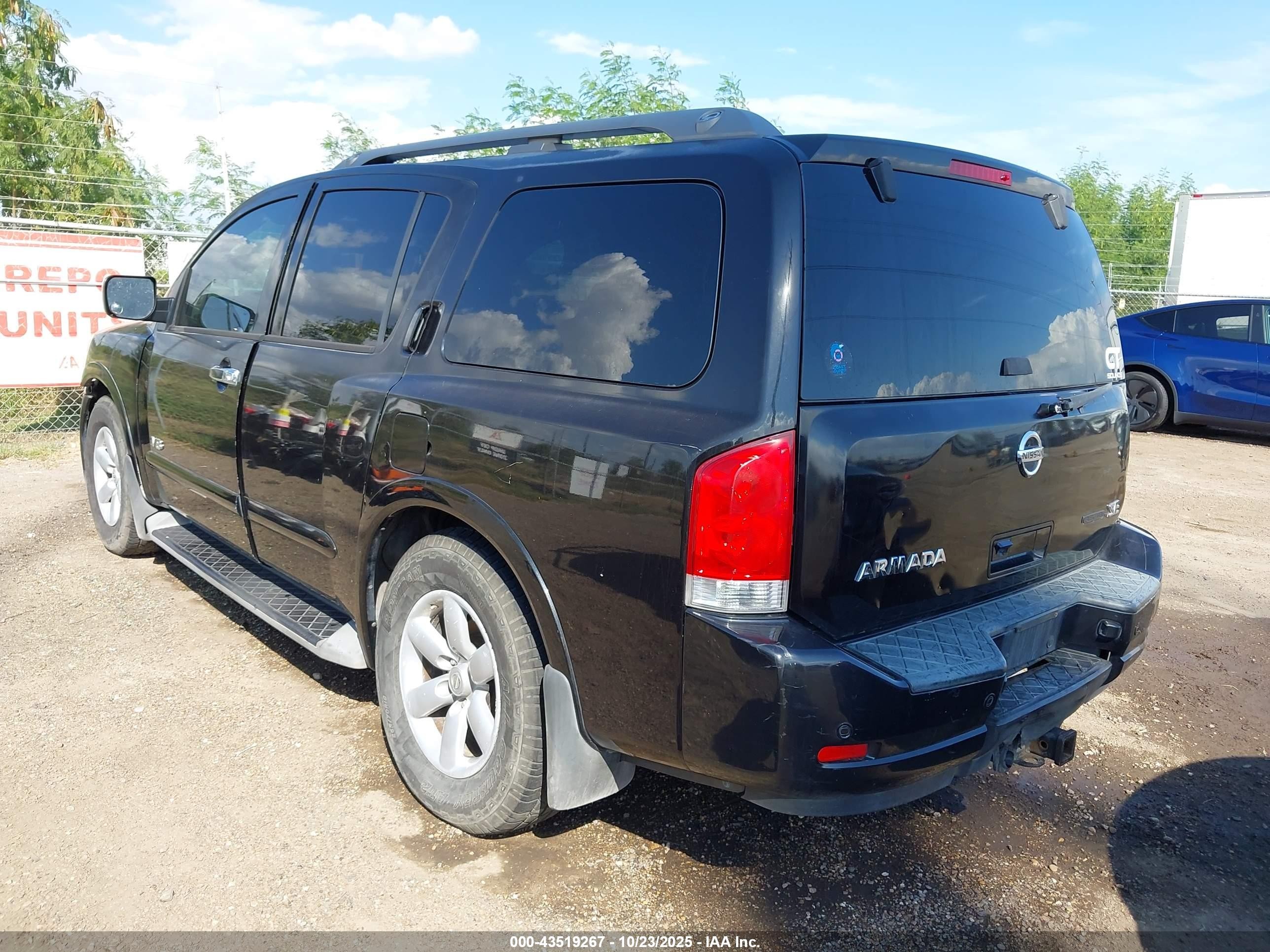2009 Nissan Armada Se Black vin: 5N1BA08D09N608853