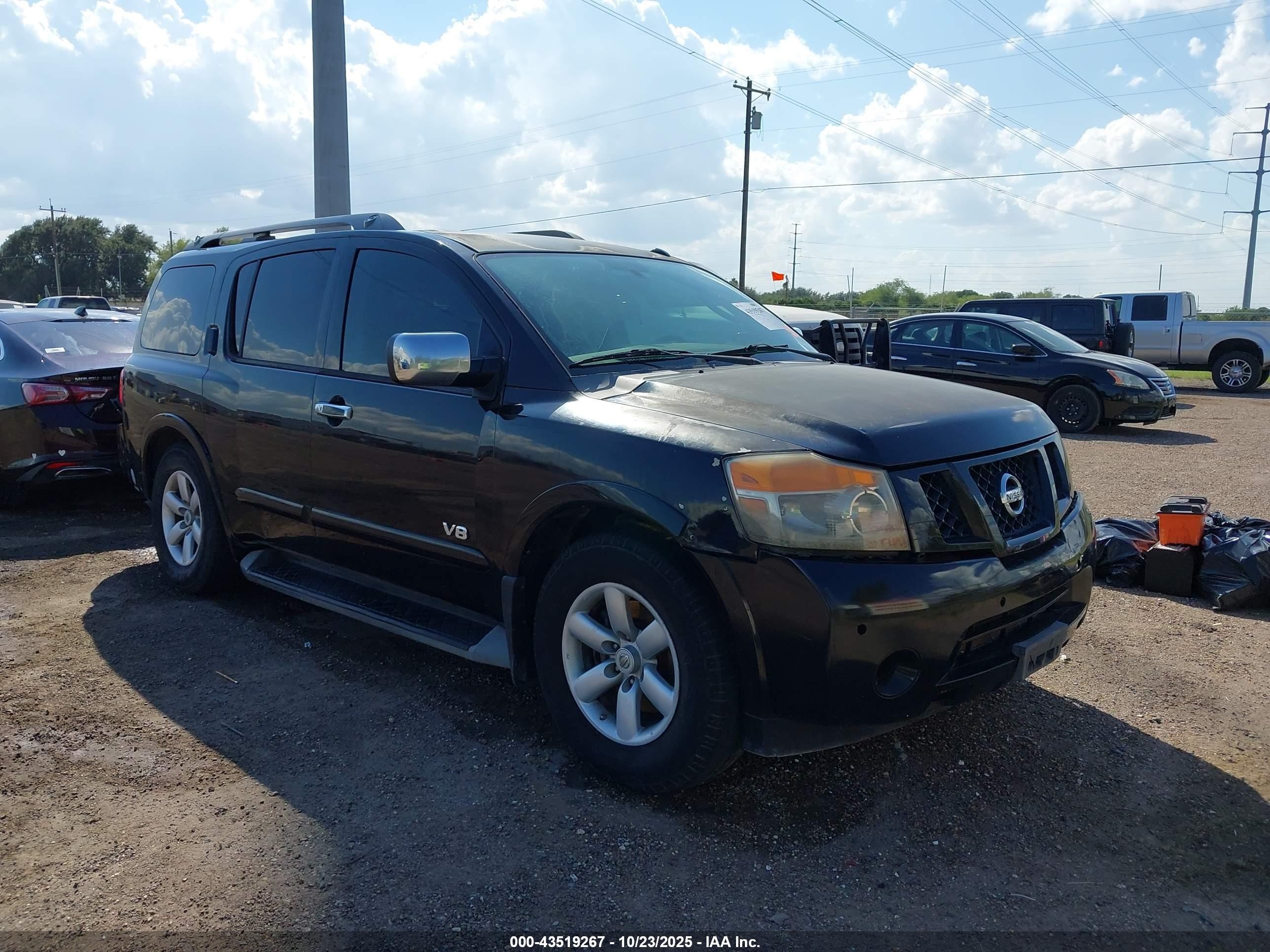 2009 Nissan Armada Se Black vin: 5N1BA08D09N608853