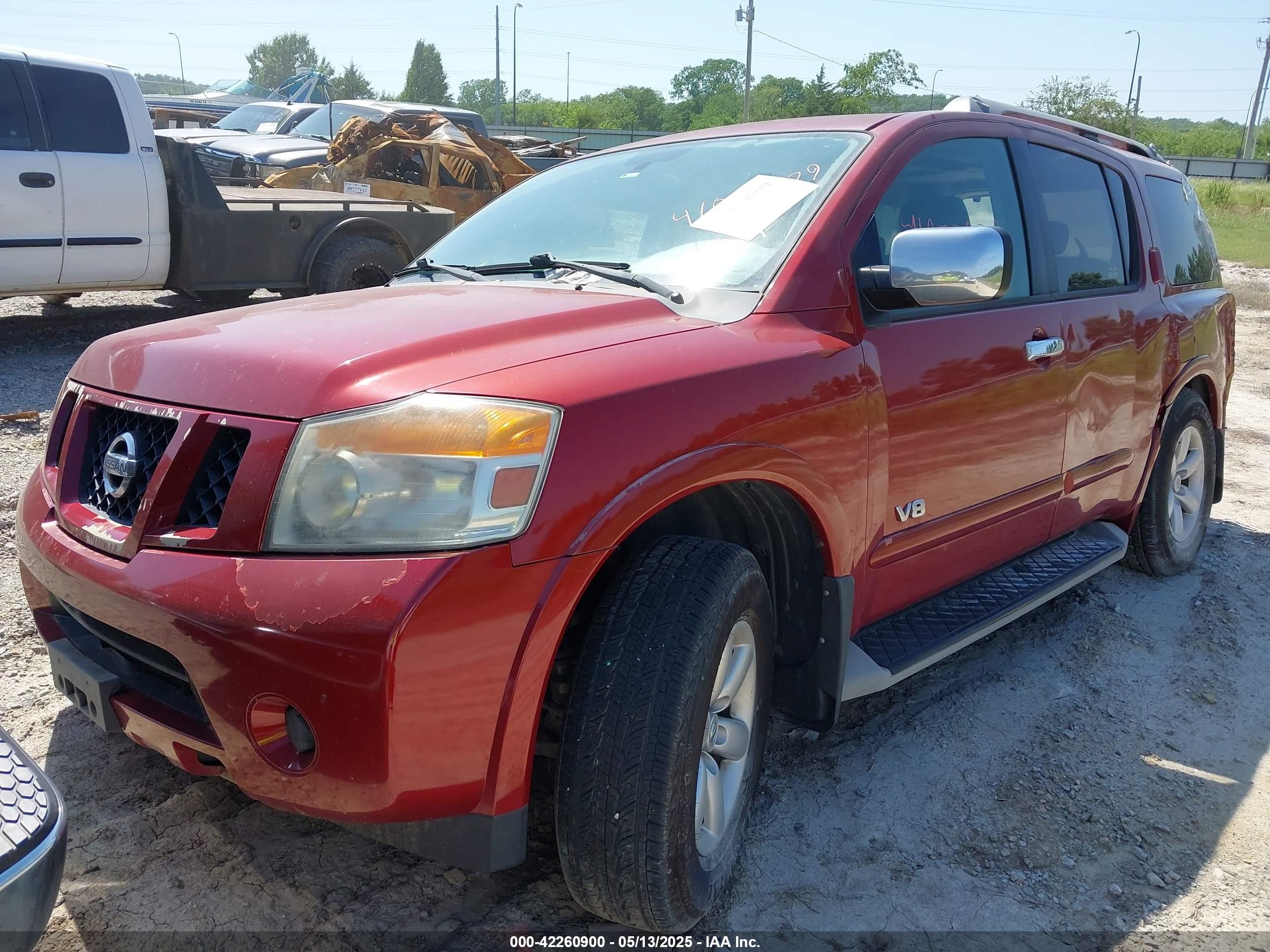 2009 Nissan Armada Se Red vin: 5N1BA08D09N614281