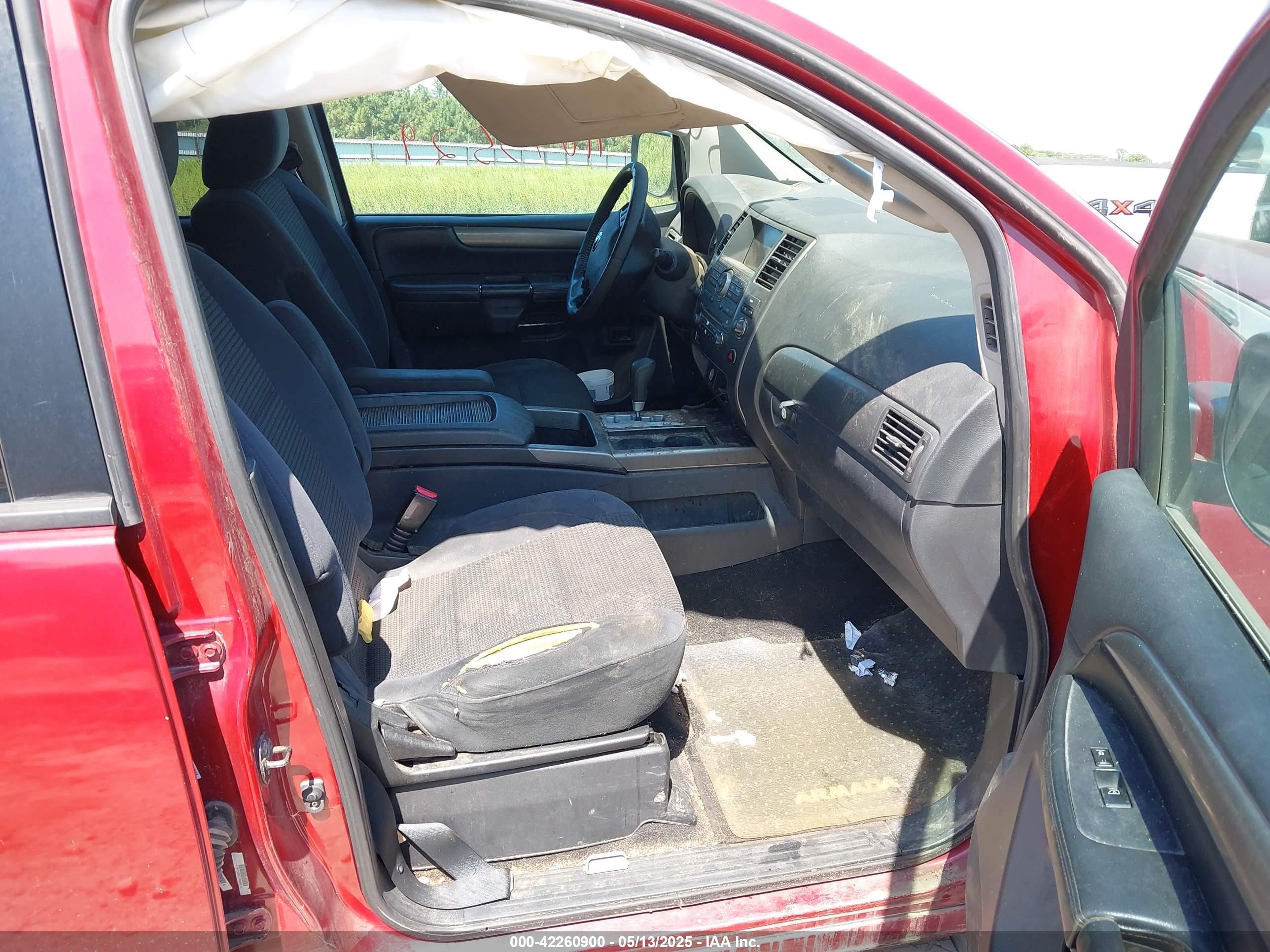 2009 Nissan Armada Se Red vin: 5N1BA08D09N614281