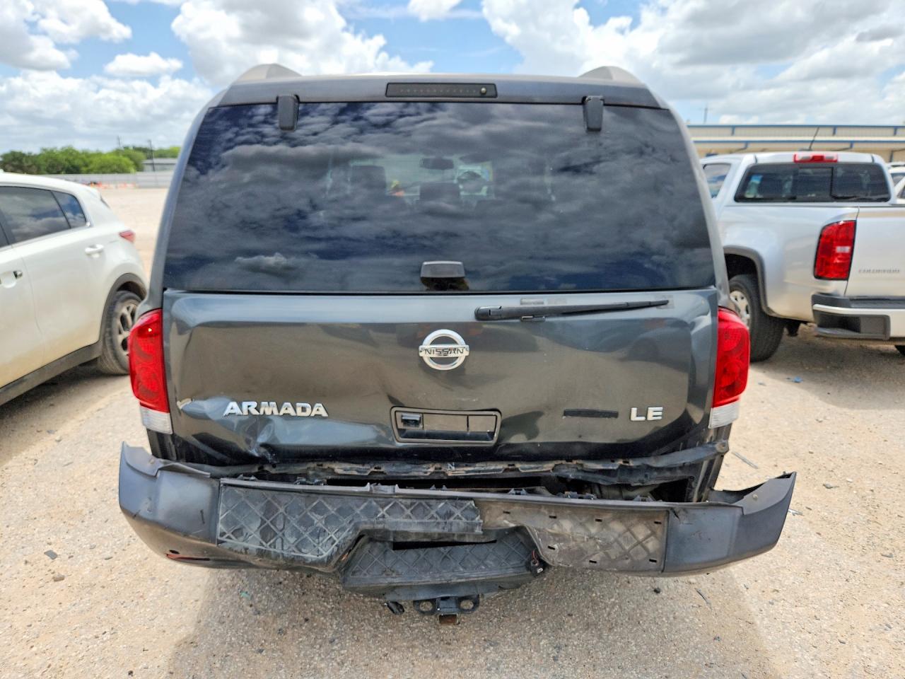 2008 Nissan Armada Se Ffv Gray vin: 5N1BA08D18N617026