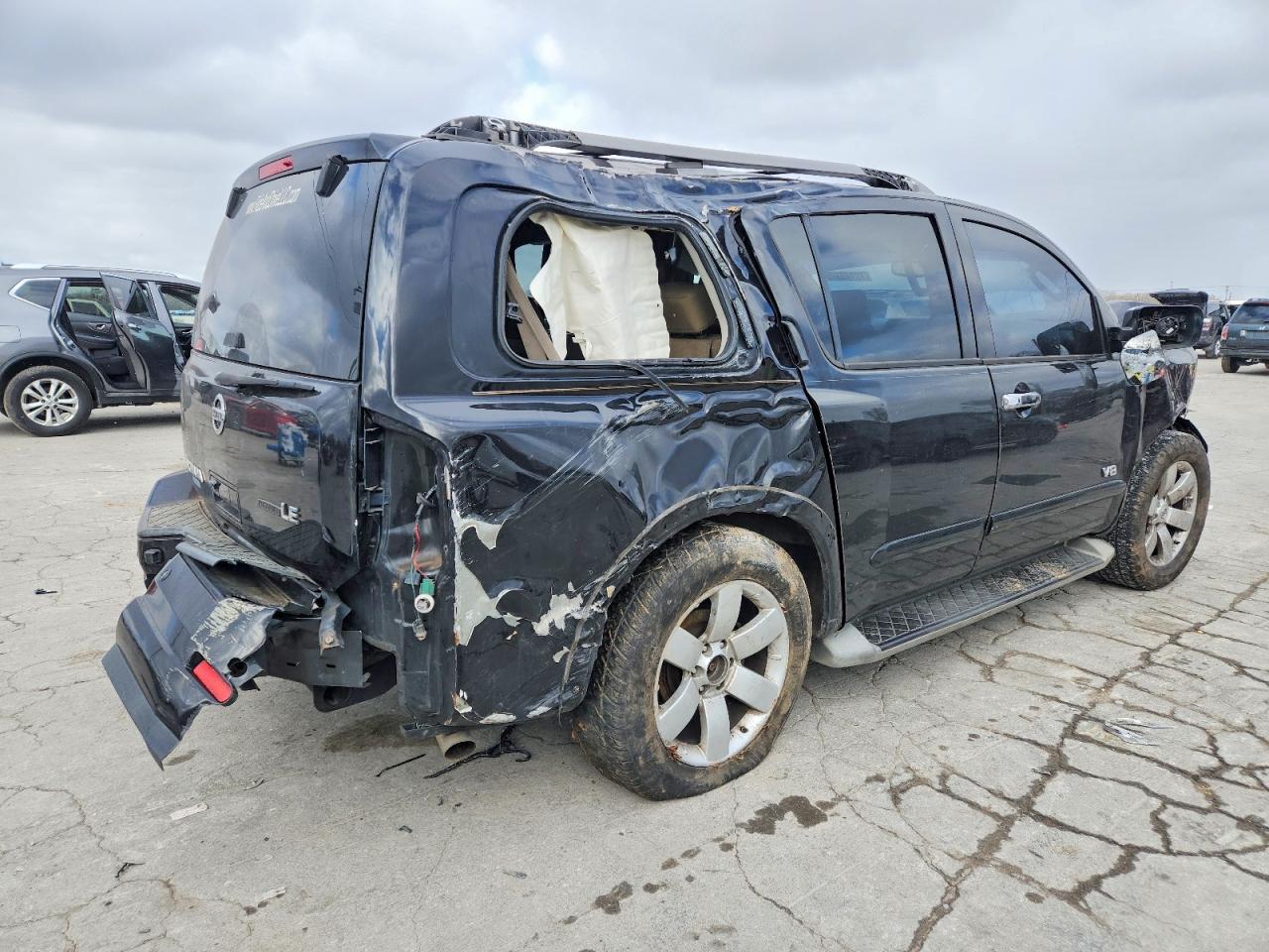 2009 Nissan Armada Se Черный vin: 5N1BA08D19N604598