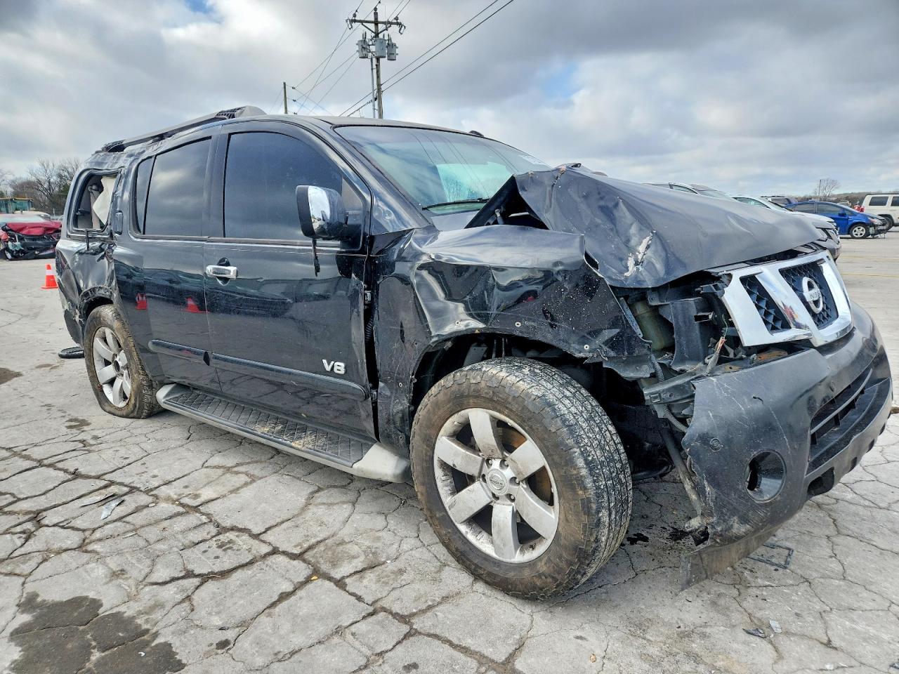 2009 Nissan Armada Se Черный vin: 5N1BA08D19N604598