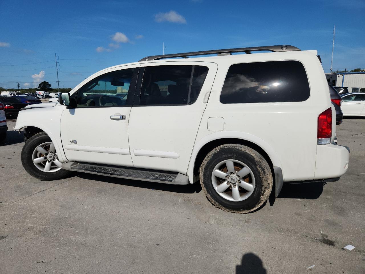 2009 Nissan Armada Se Белый vin: 5N1BA08D19N604889