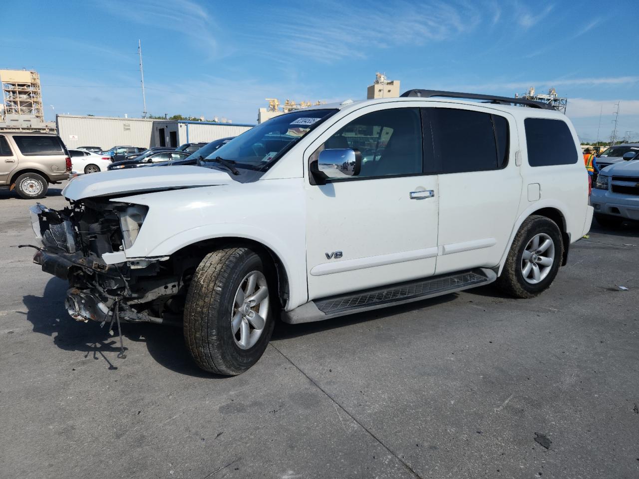 2009 Nissan Armada Se Белый vin: 5N1BA08D19N604889