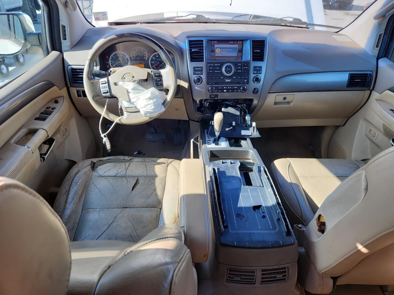2009 Nissan Armada Se Белый vin: 5N1BA08D19N604889