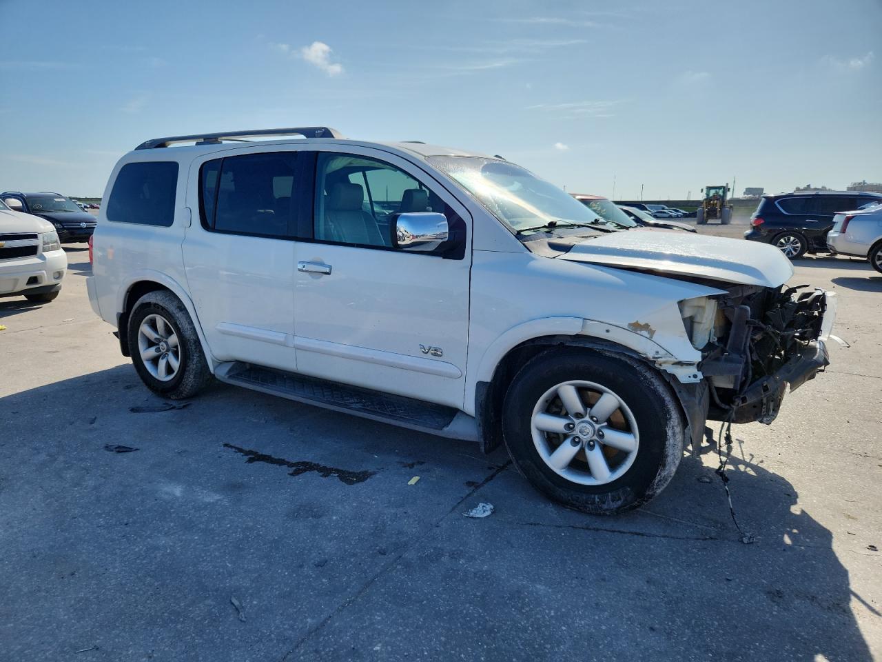 2009 Nissan Armada Se Белый vin: 5N1BA08D19N604889