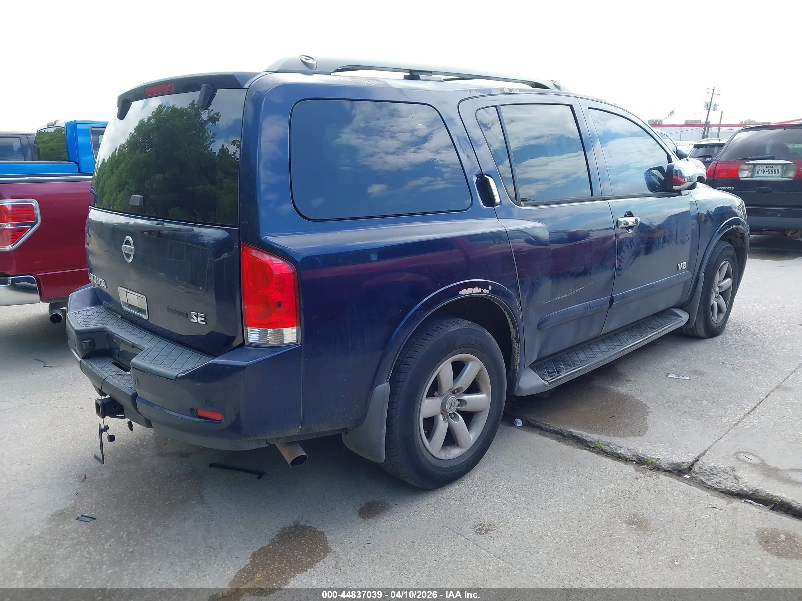 2009 Nissan Armada Se Blue vin: 5N1BA08D19N606304
