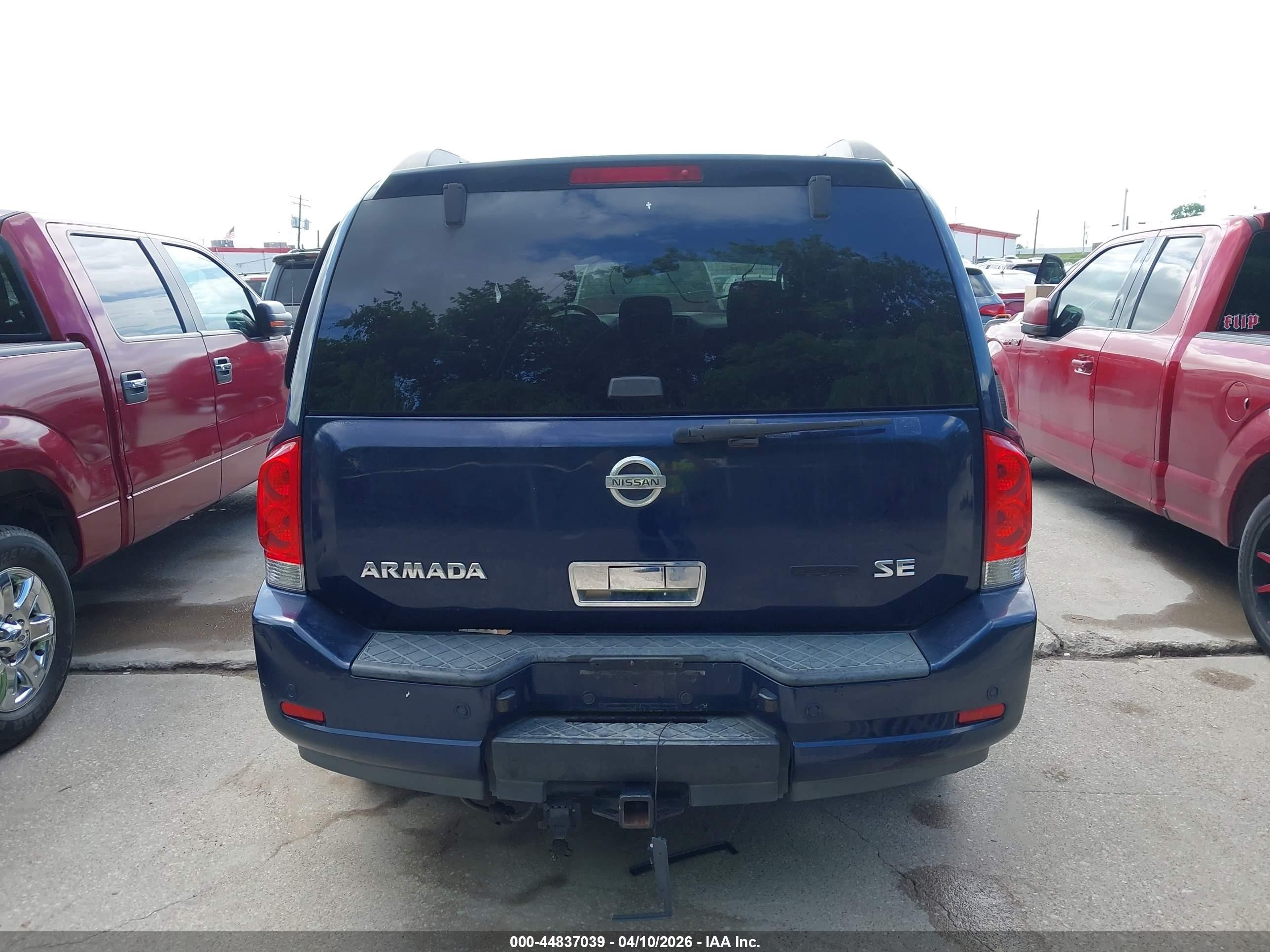 2009 Nissan Armada Se Blue vin: 5N1BA08D19N606304