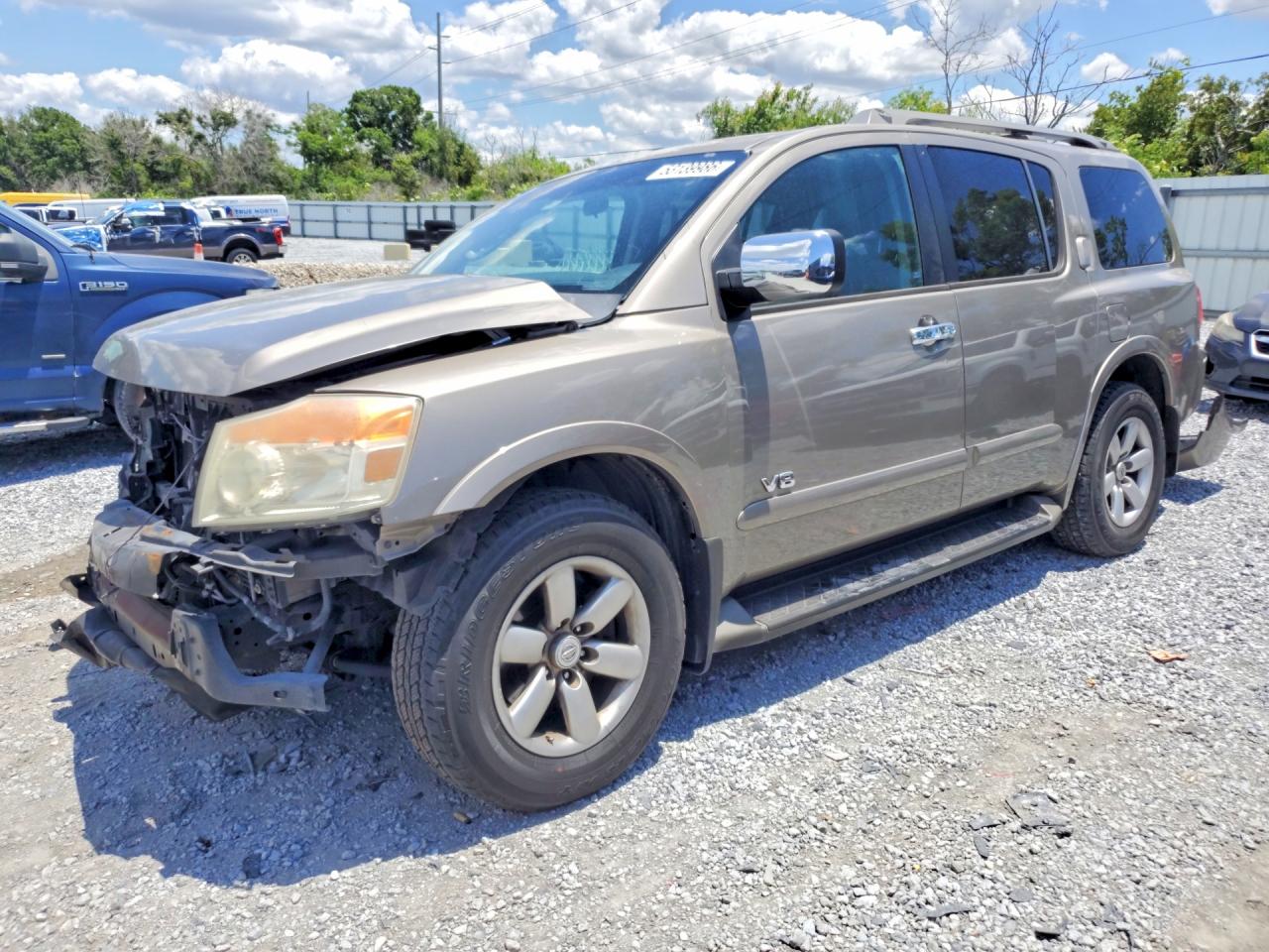 2008 Nissan Armada Se Ffv Beige vin: 5N1BA08D28N605838