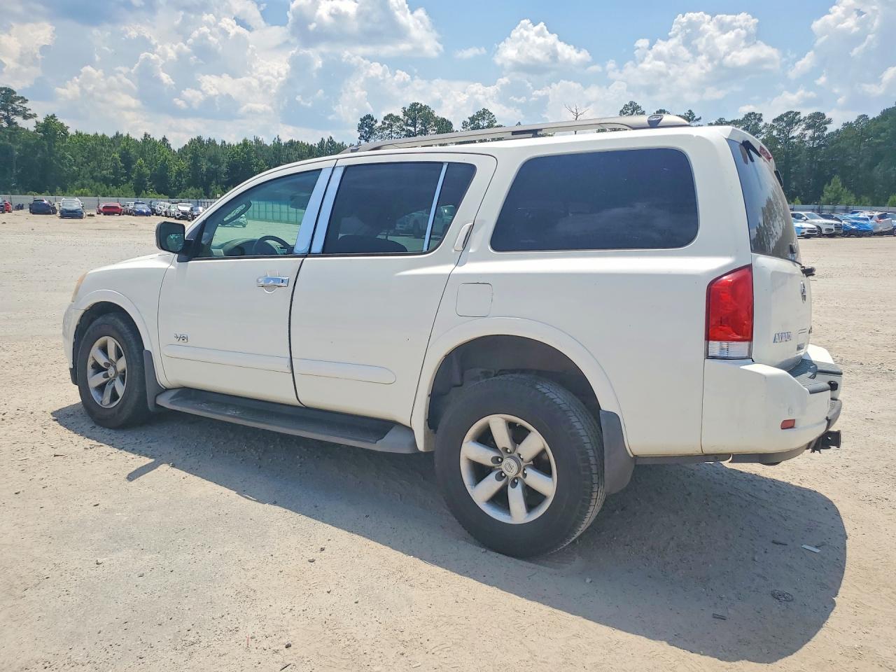 2008 Nissan Armada Se Ffv White vin: 5N1BA08D28N622557