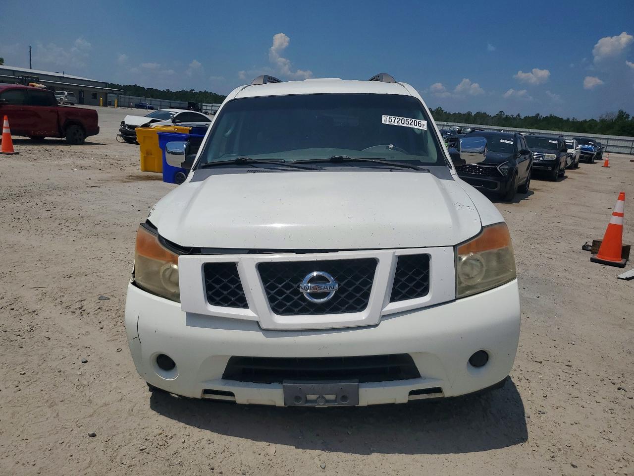 2008 Nissan Armada Se Ffv White vin: 5N1BA08D28N622557
