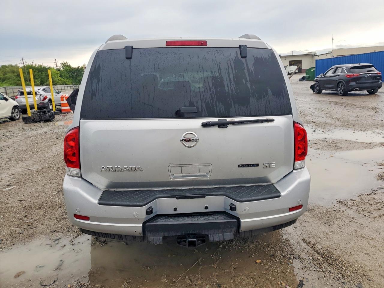 2008 Nissan Armada Se Ffv Silver vin: 5N1BA08D38N620624