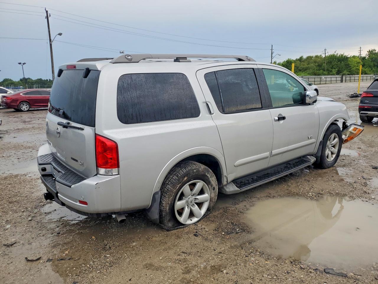 2008 Nissan Armada Se Ffv Silver vin: 5N1BA08D38N620624