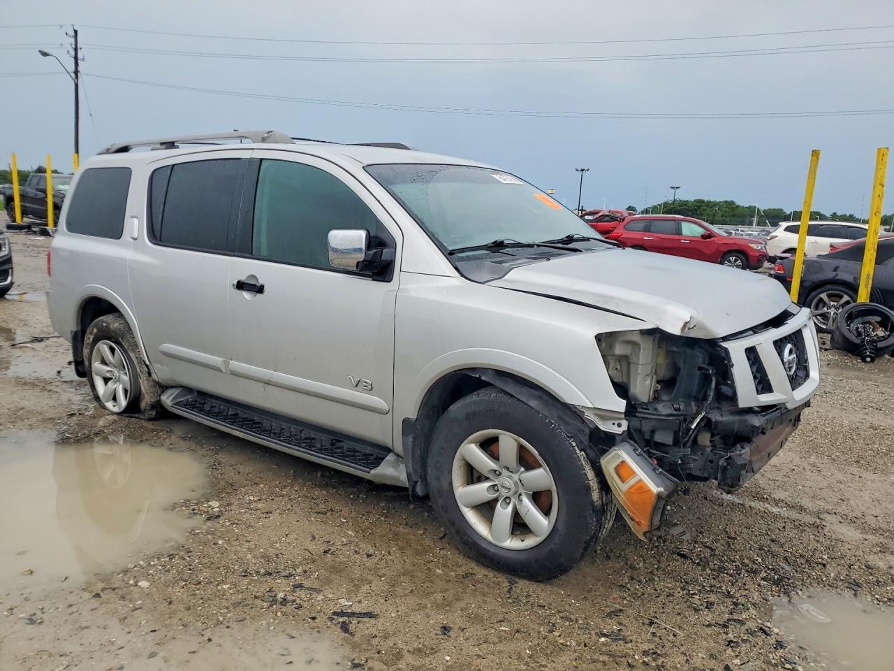 2008 Nissan Armada Se Ffv Silver vin: 5N1BA08D38N620624