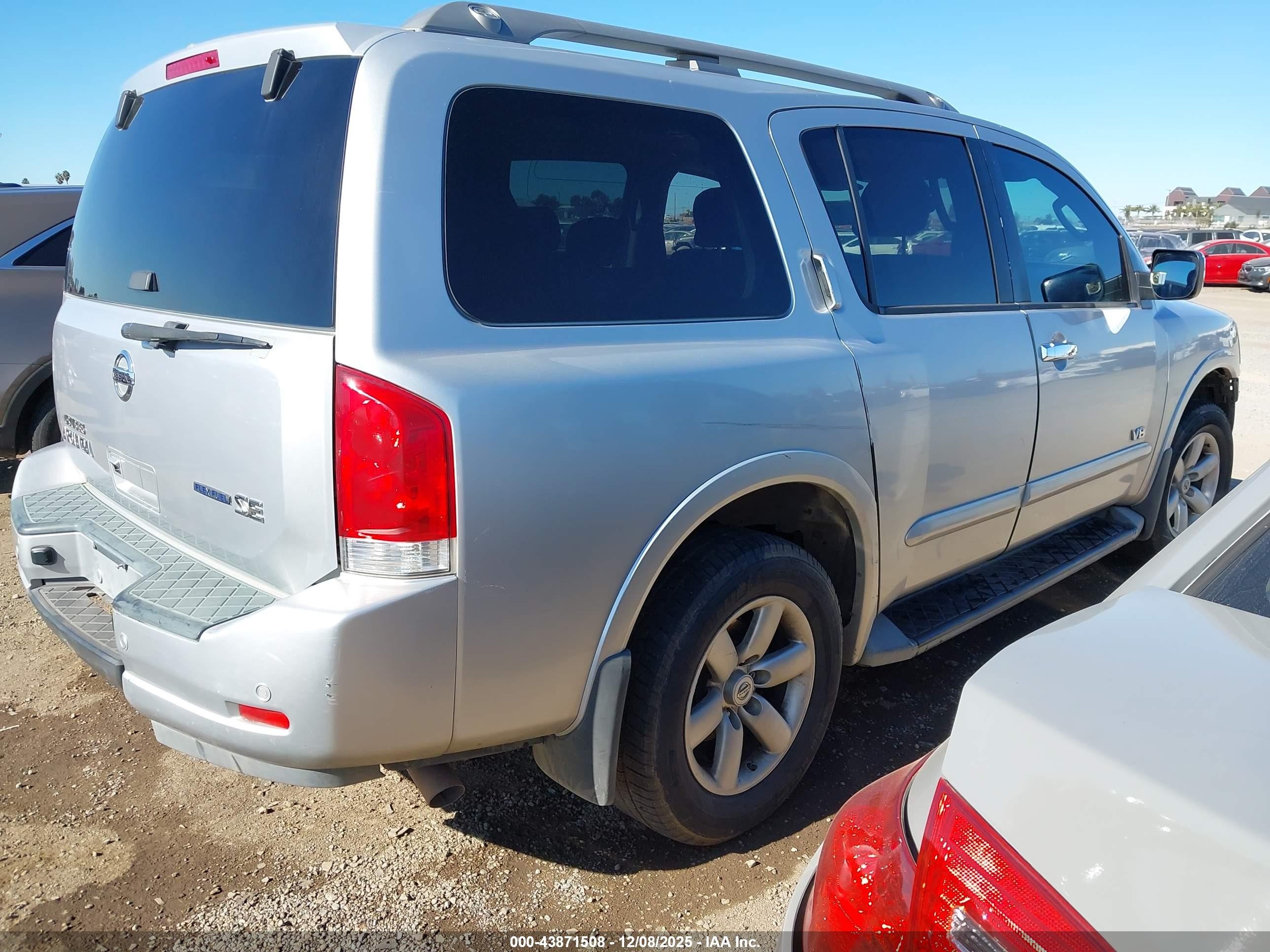 2009 Nissan Armada Se Silver vin: 5N1BA08D49N600061