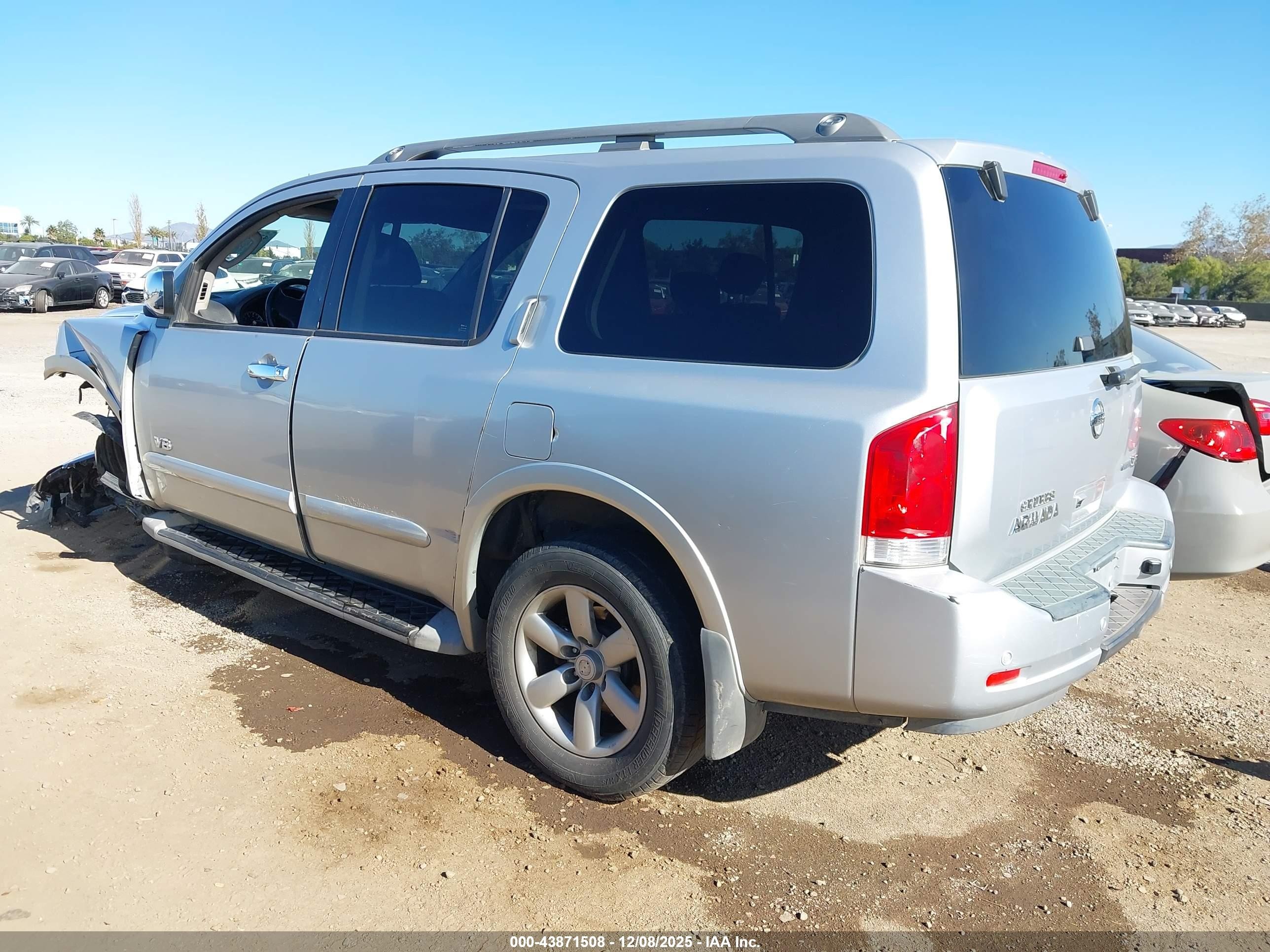 2009 Nissan Armada Se Silver vin: 5N1BA08D49N600061