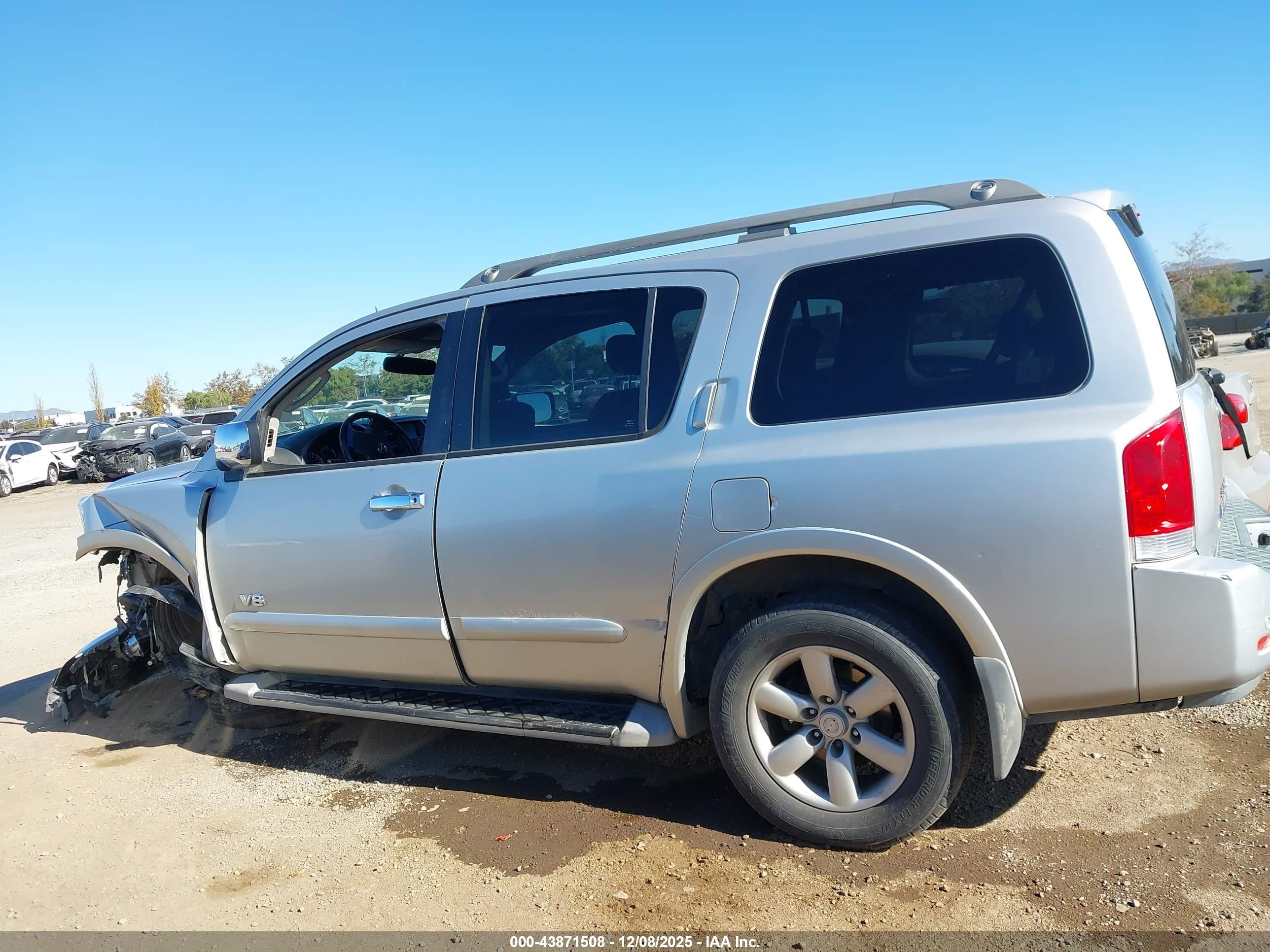2009 Nissan Armada Se Silver vin: 5N1BA08D49N600061