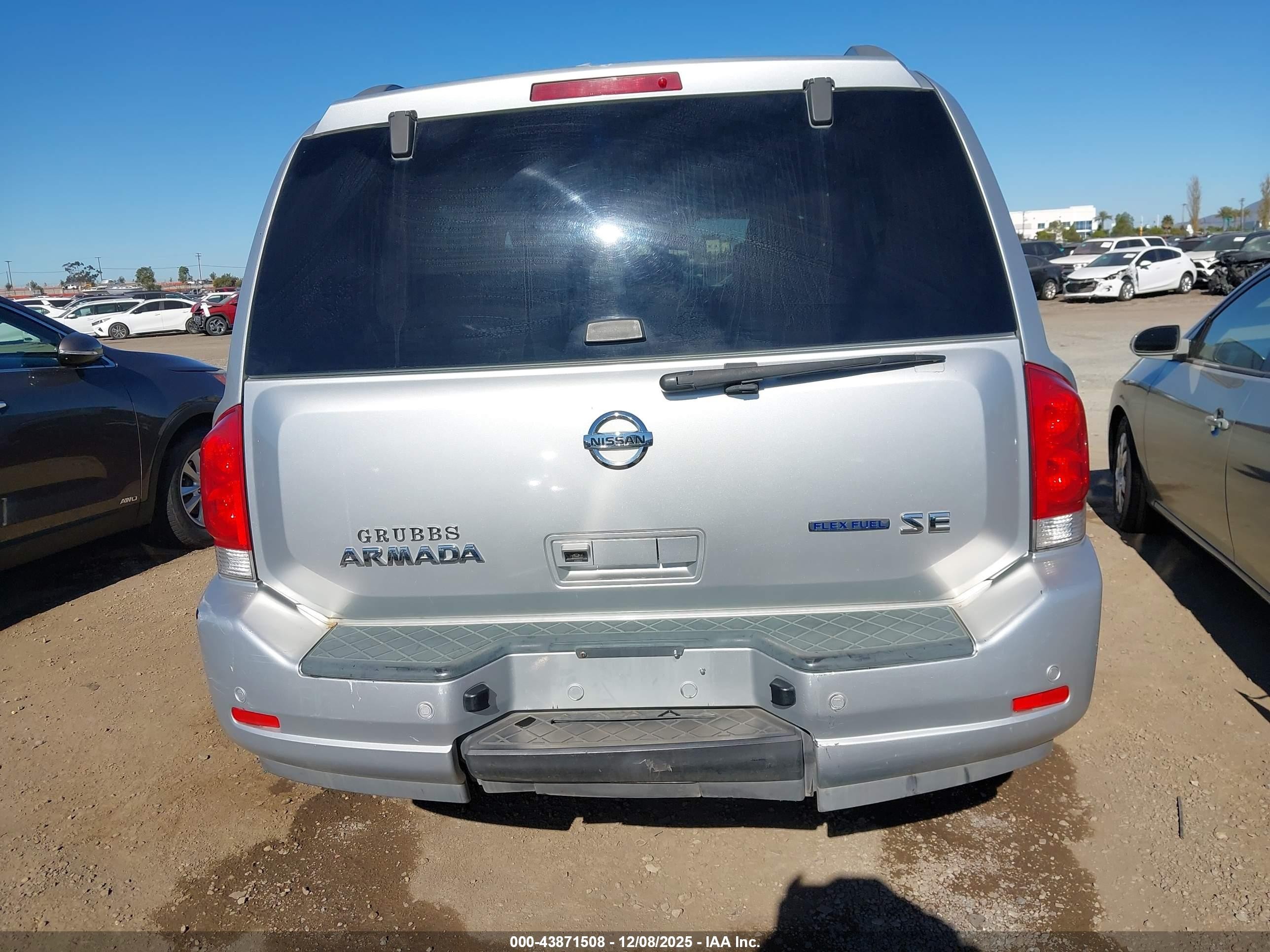 2009 Nissan Armada Se Silver vin: 5N1BA08D49N600061