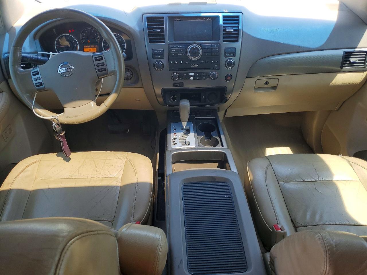 2009 Nissan Armada Se Ffv White vin: 5N1BA08D59N600229