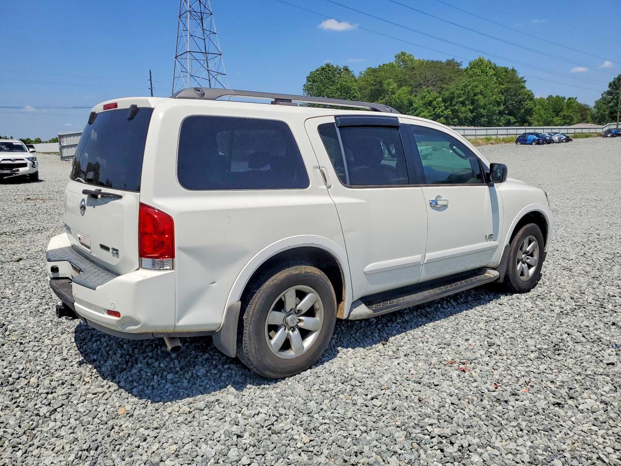 2009 Nissan Armada Se Ffv White vin: 5N1BA08D59N600229