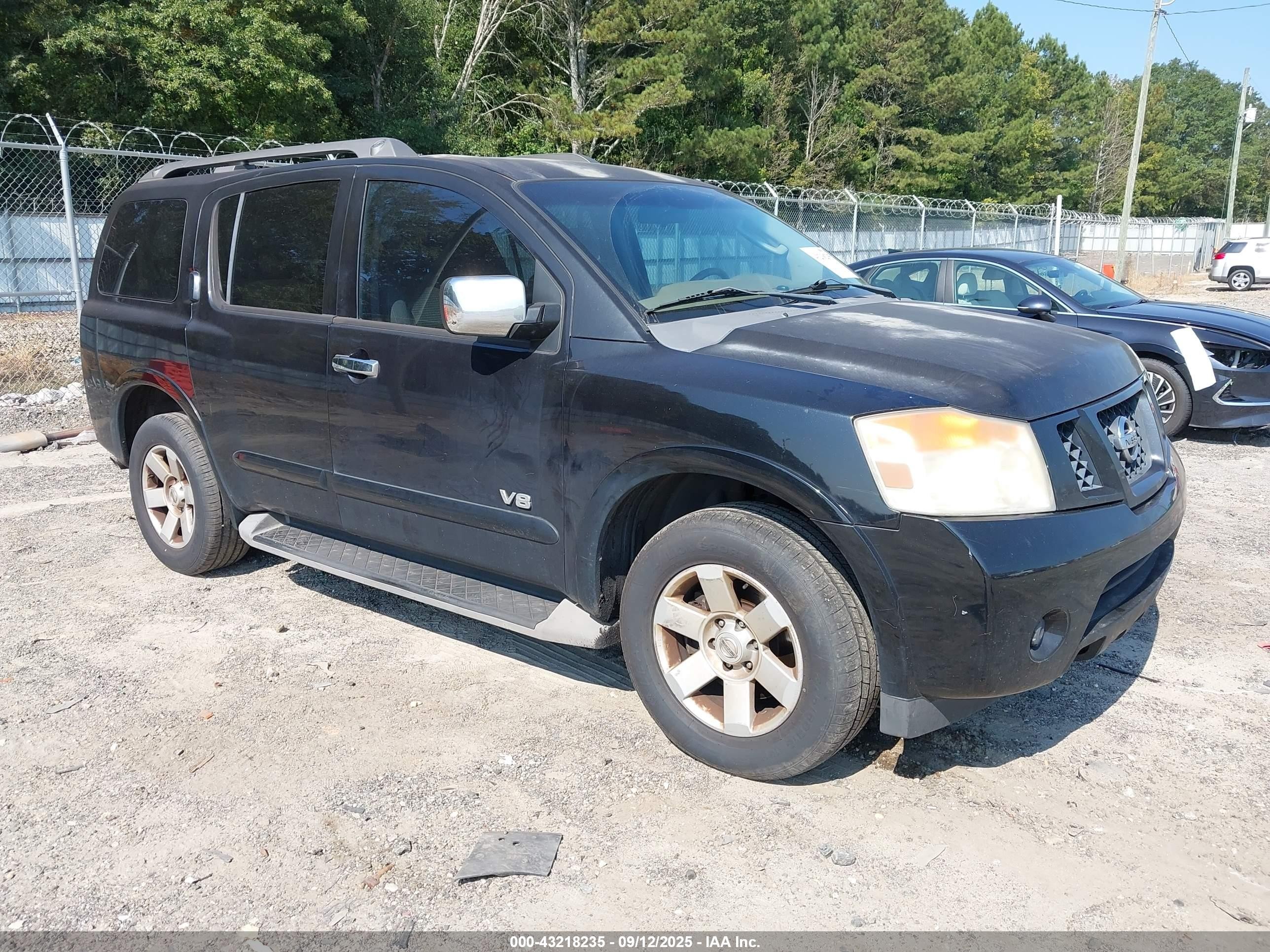 2009 Nissan Armada Se Black vin: 5N1BA08D69N606685