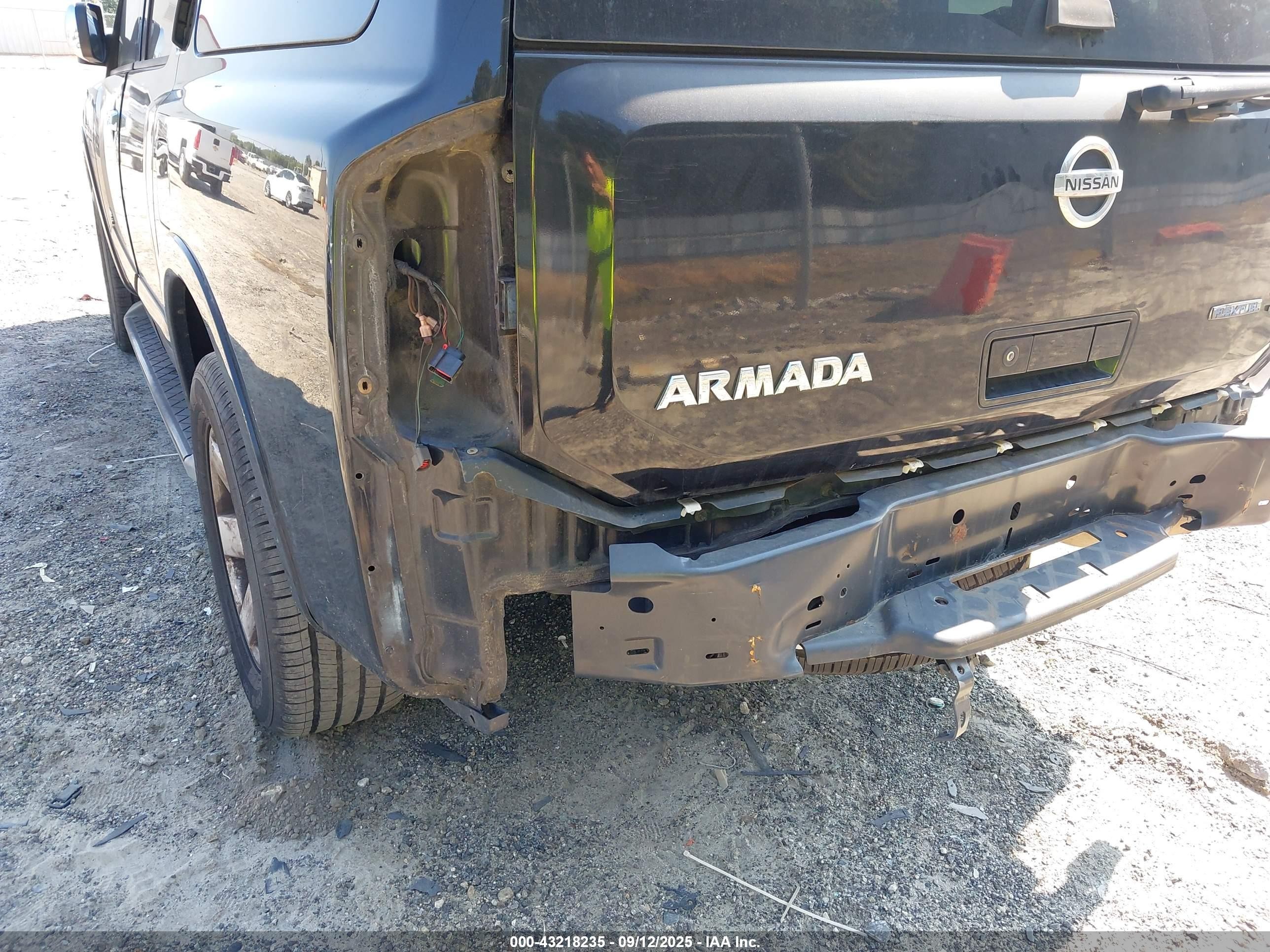 2009 Nissan Armada Se Black vin: 5N1BA08D69N606685