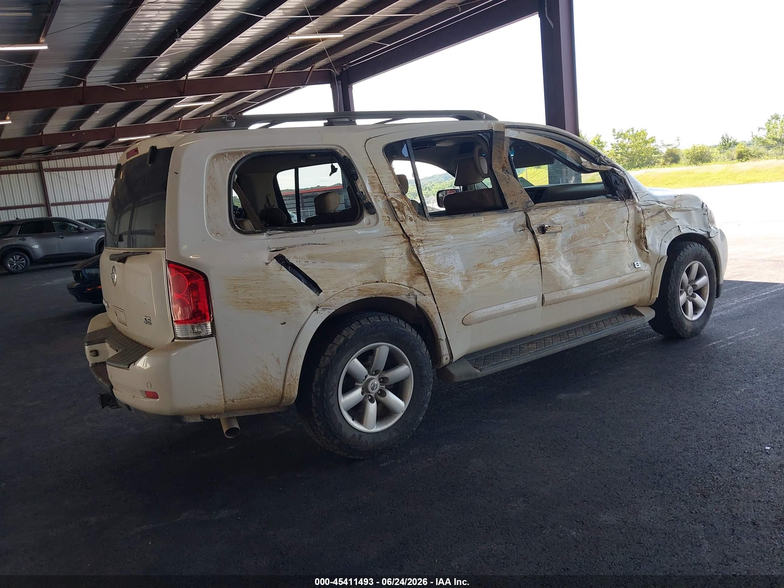 2008 Nissan Armada Se White vin: 5N1BA08D78N602904