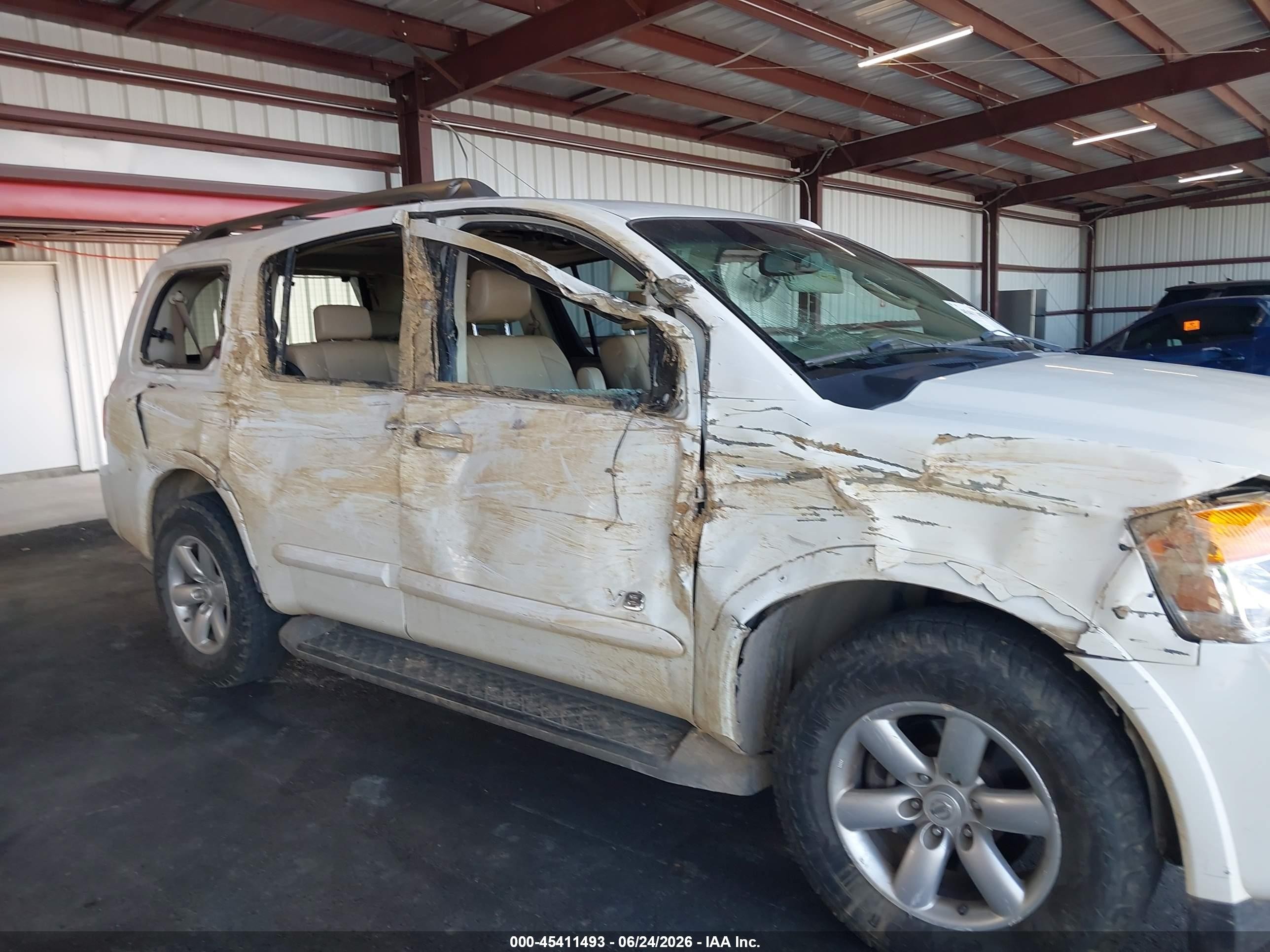 2008 Nissan Armada Se White vin: 5N1BA08D78N602904