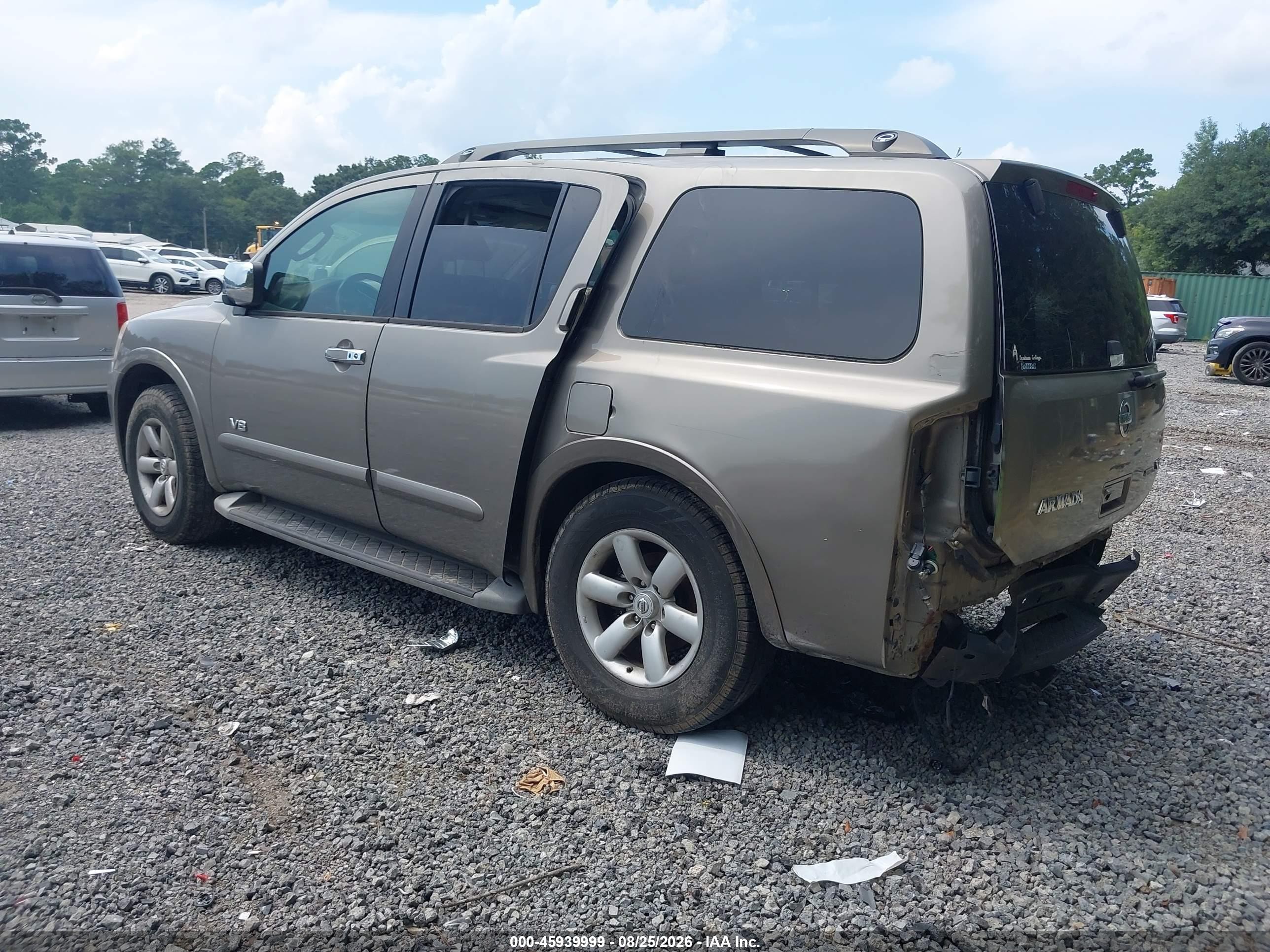 2008 Nissan Armada Se Tan vin: 5N1BA08D98N628288