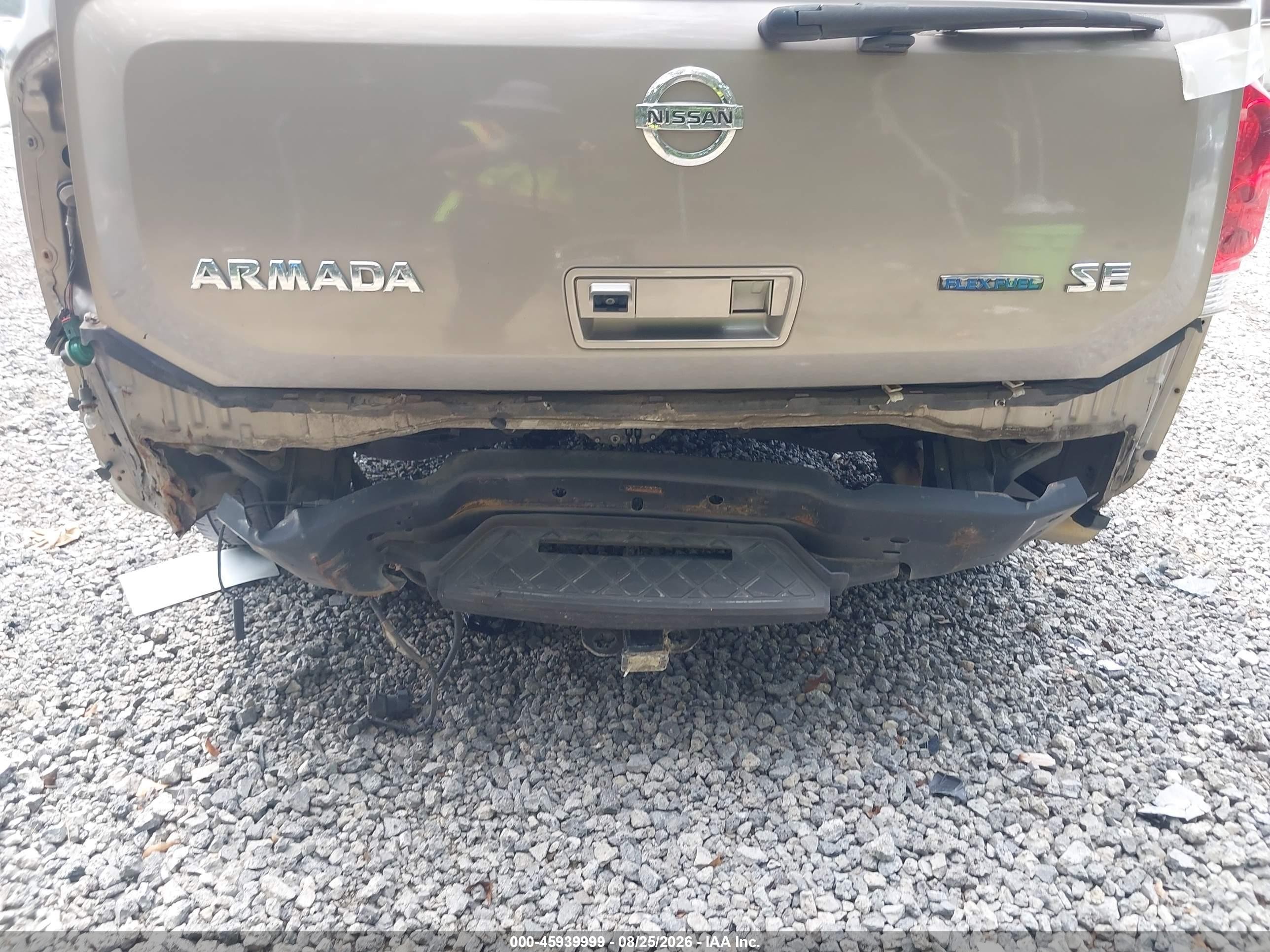 2008 Nissan Armada Se Tan vin: 5N1BA08D98N628288