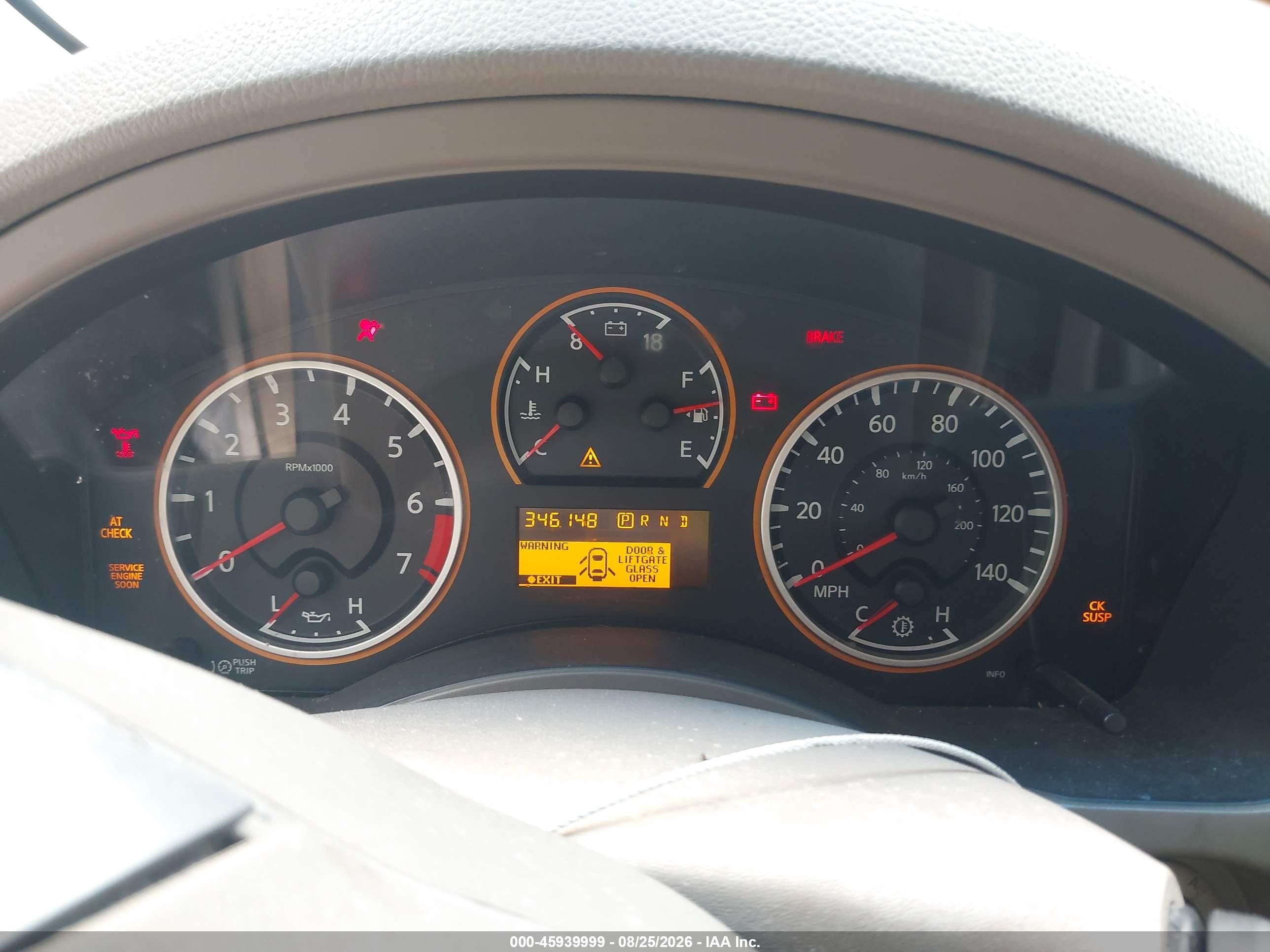 2008 Nissan Armada Se Tan vin: 5N1BA08D98N628288