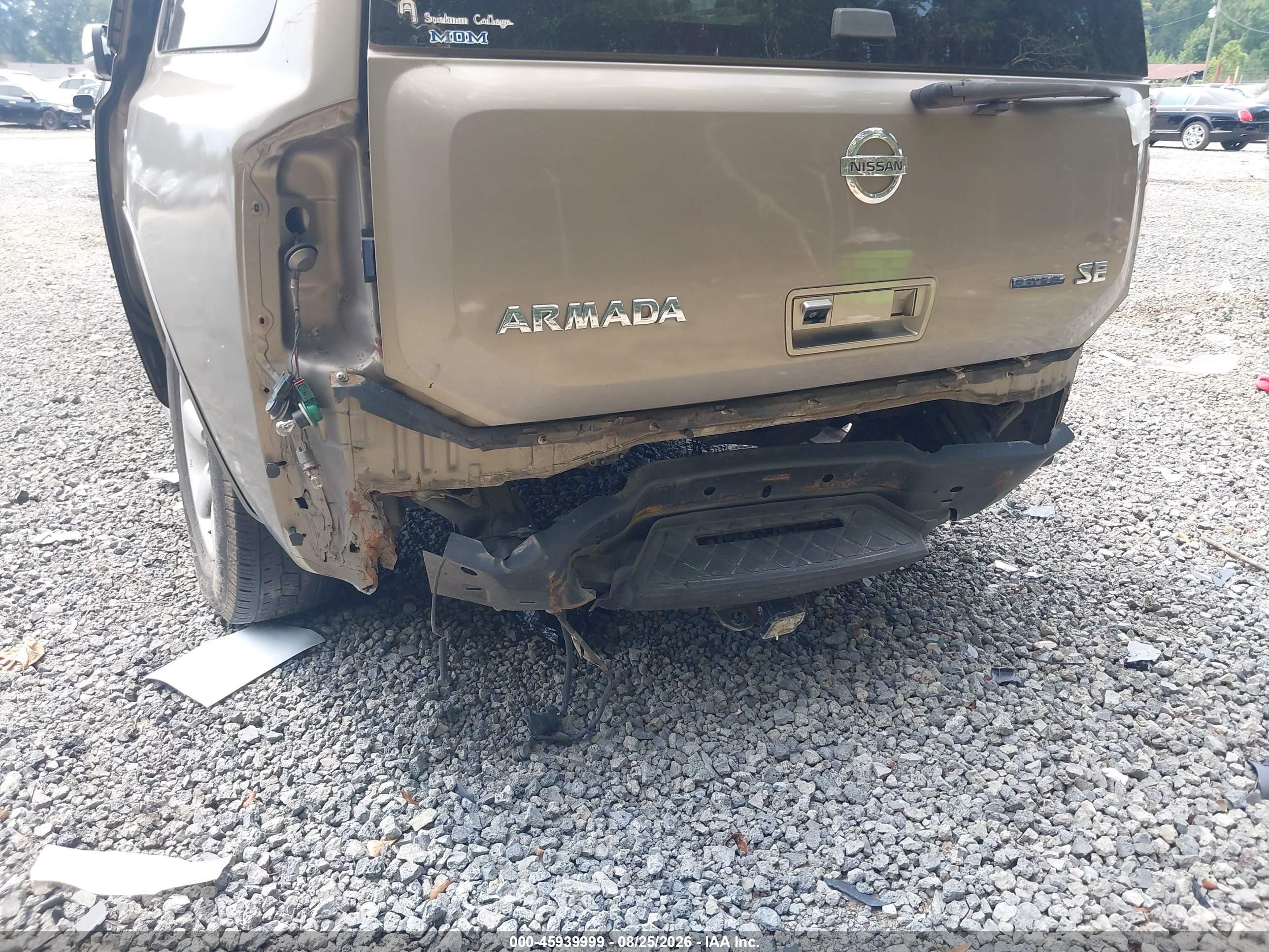 2008 Nissan Armada Se Tan vin: 5N1BA08D98N628288