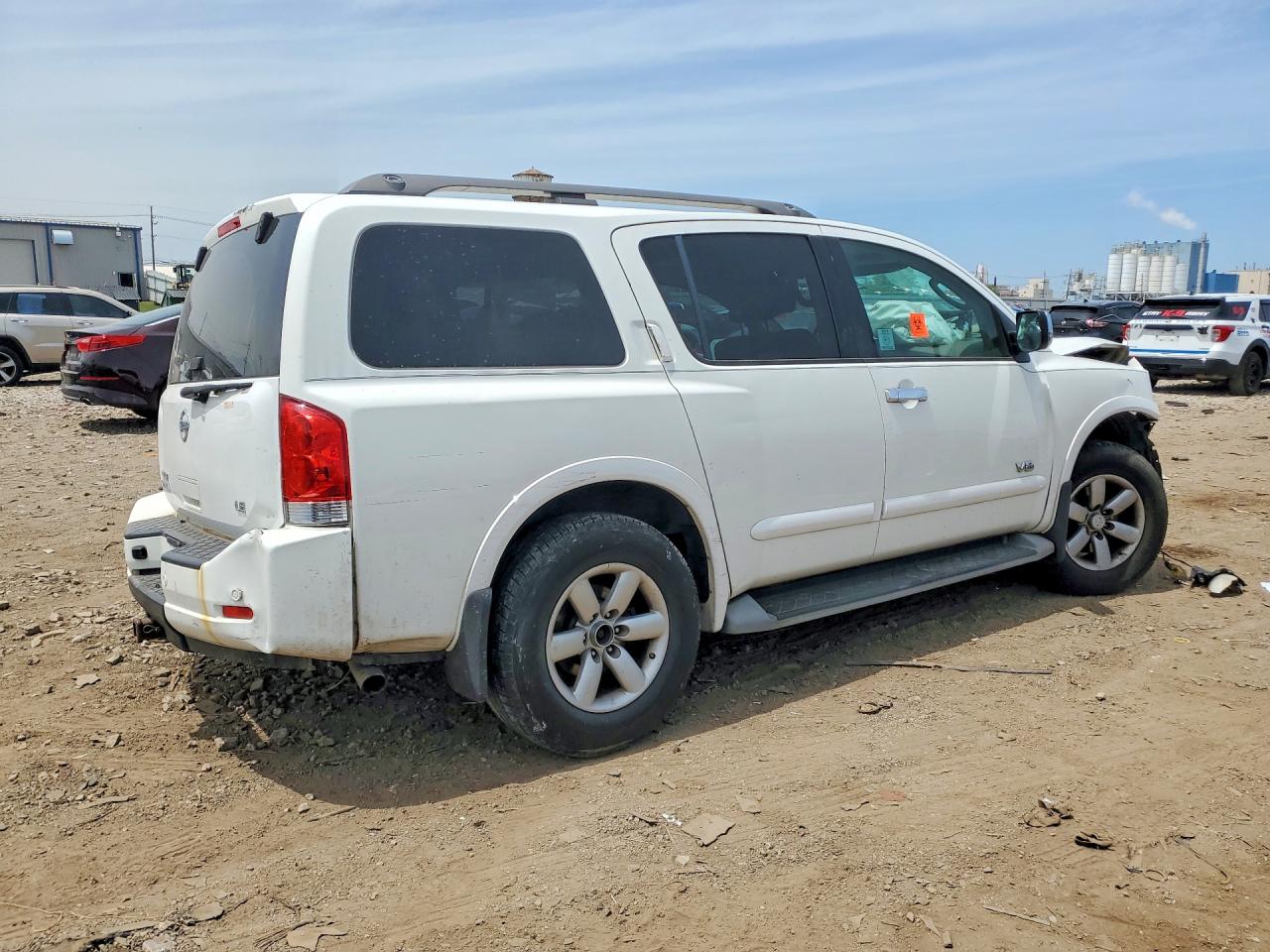 2009 Nissan Armada Se Ffv White vin: 5N1BA08D99N602498