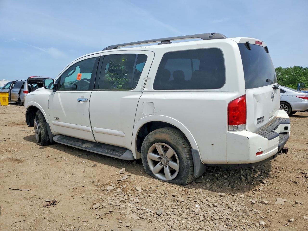 2009 Nissan Armada Se Ffv White vin: 5N1BA08D99N602498