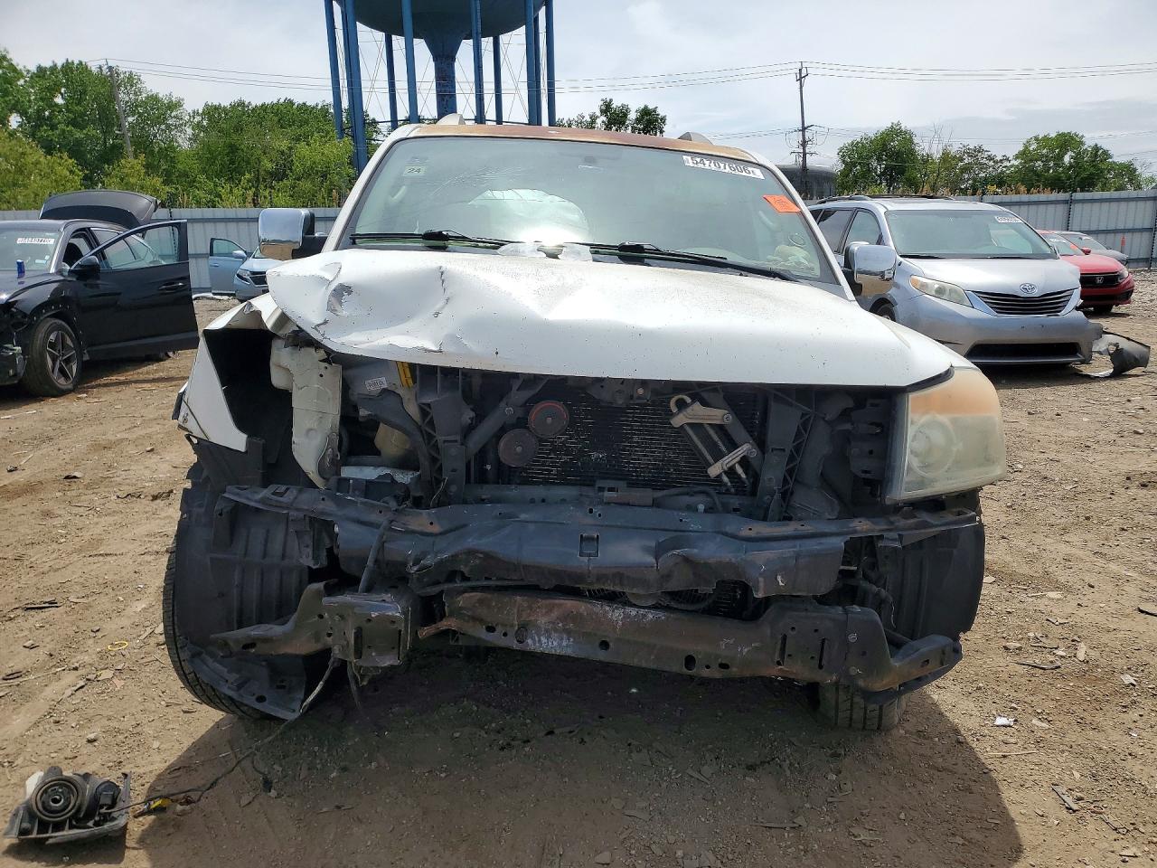 2009 Nissan Armada Se Ffv White vin: 5N1BA08D99N602498