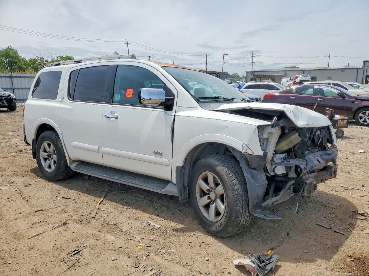 2009 Nissan Armada Se Ffv White vin: 5N1BA08D99N602498