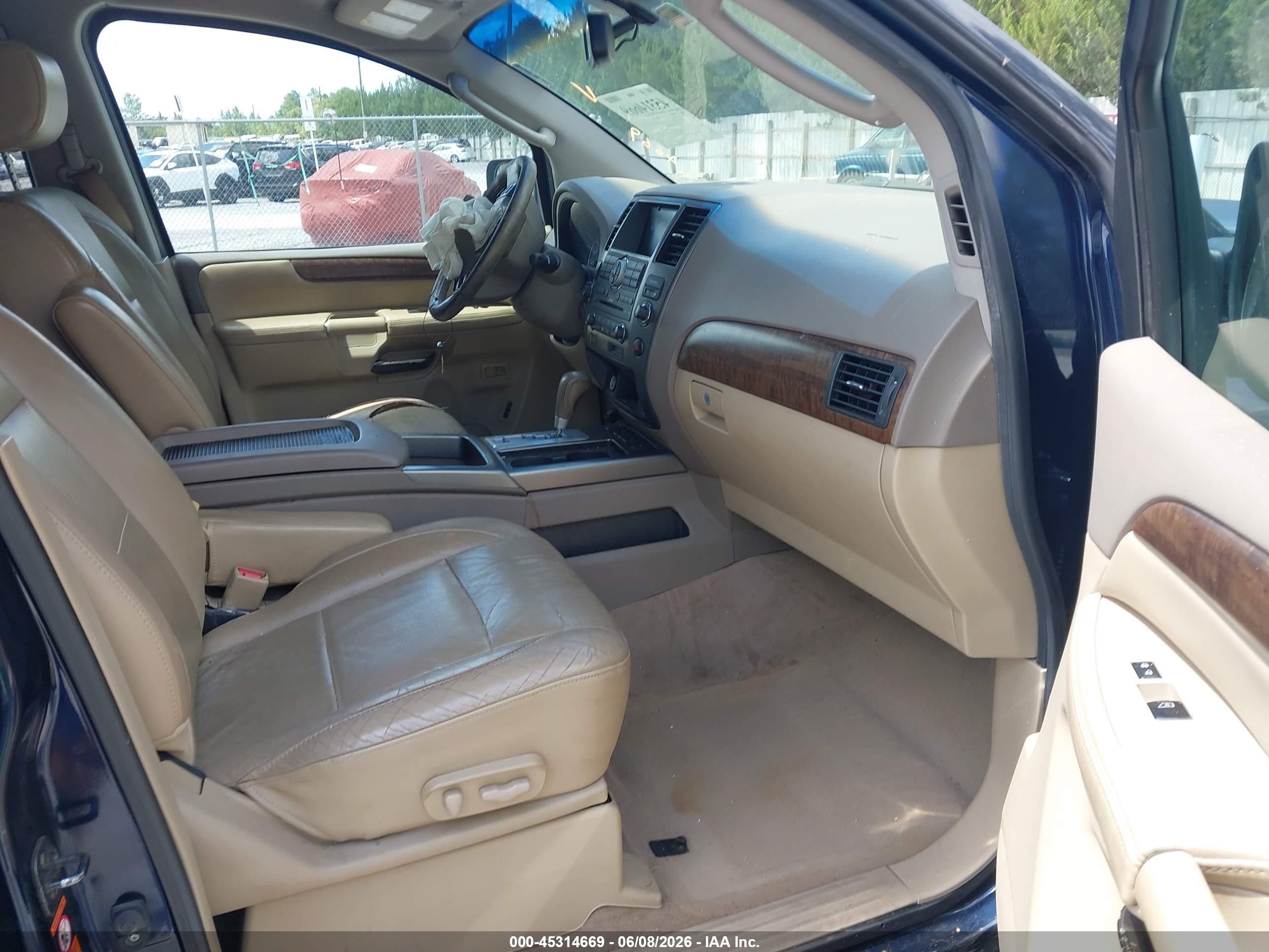 2009 Nissan Armada Le Blue vin: 5N1BA08D99N603926