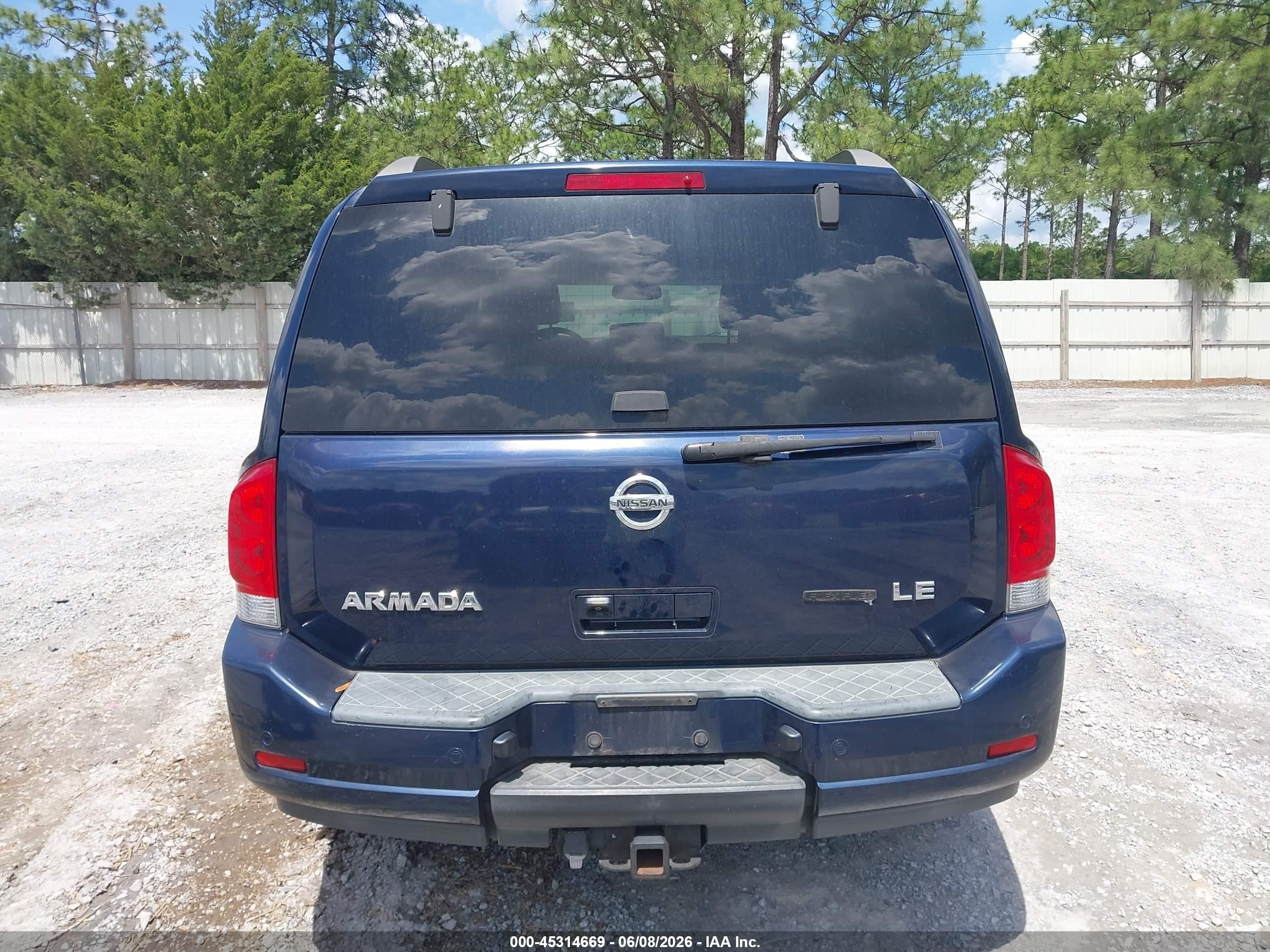 2009 Nissan Armada Le Blue vin: 5N1BA08D99N603926