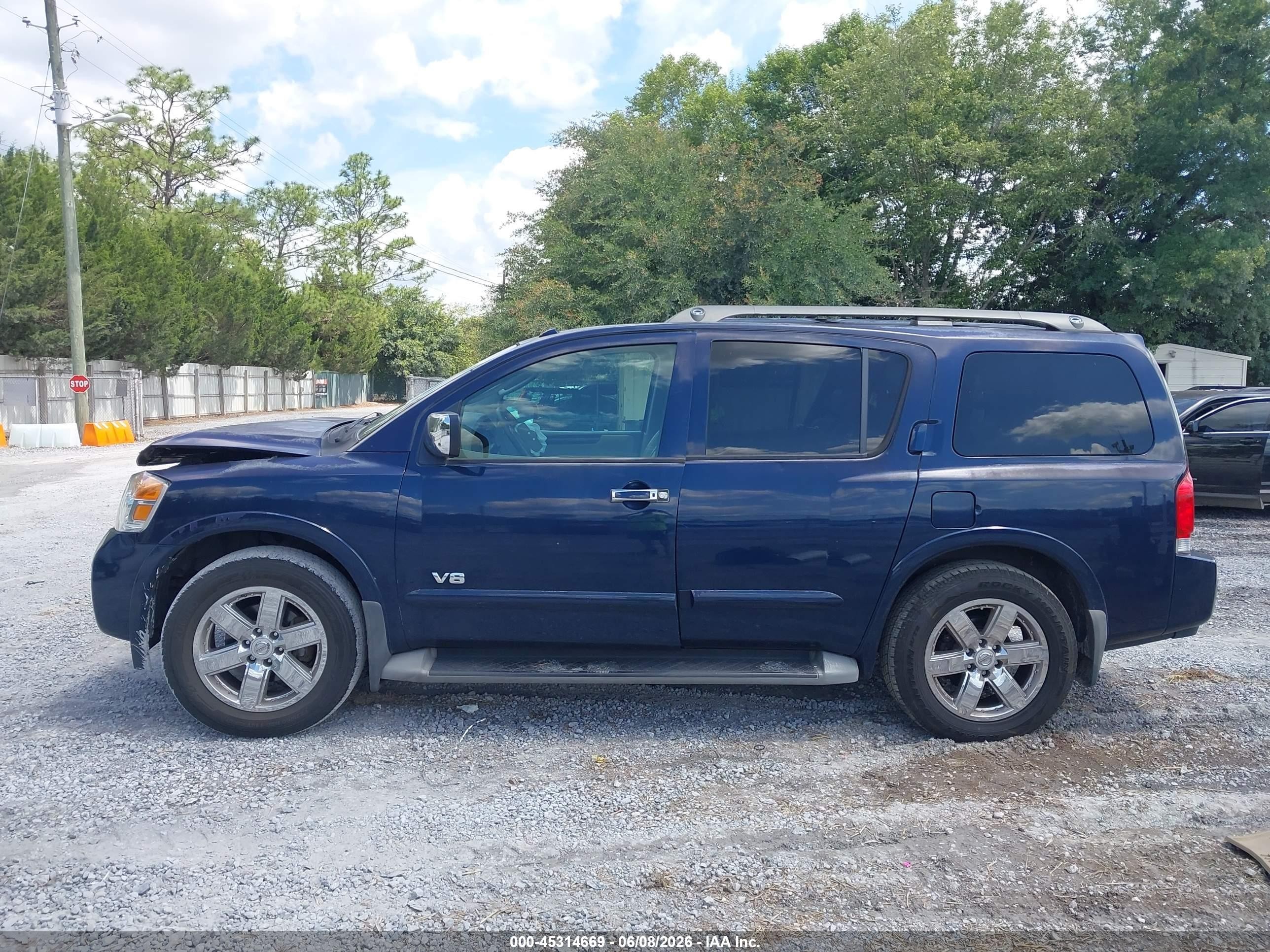 2009 Nissan Armada Le Blue vin: 5N1BA08D99N603926