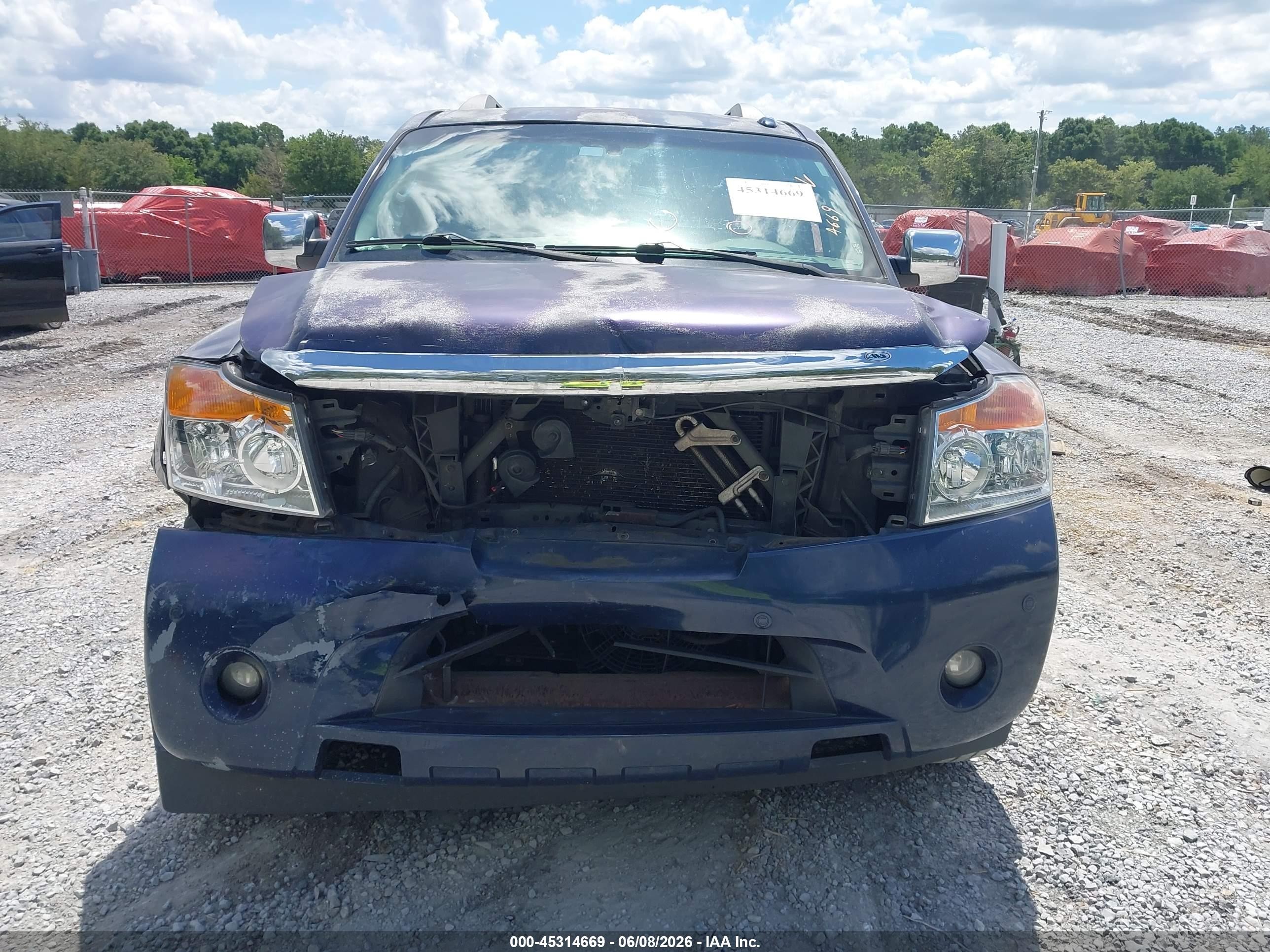 2009 Nissan Armada Le Blue vin: 5N1BA08D99N603926