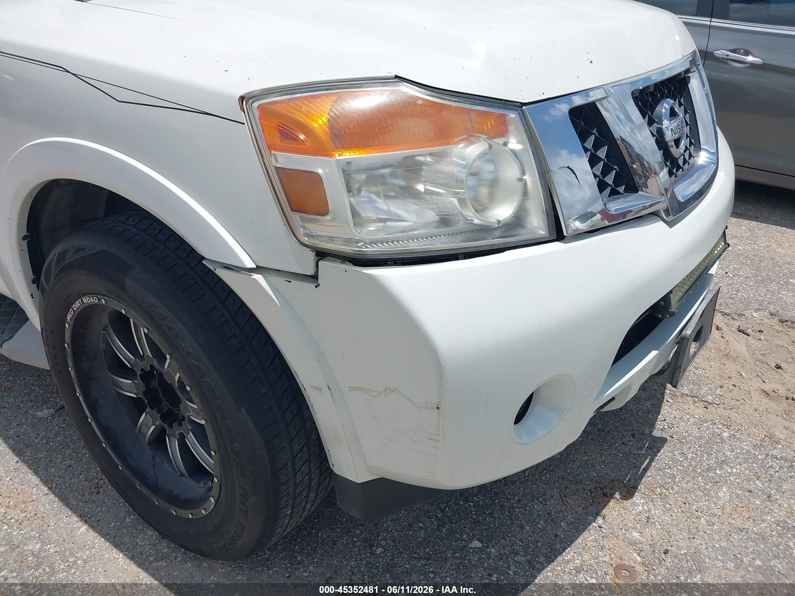 2008 Nissan Armada Le White vin: 5N1BA08DX8N627926