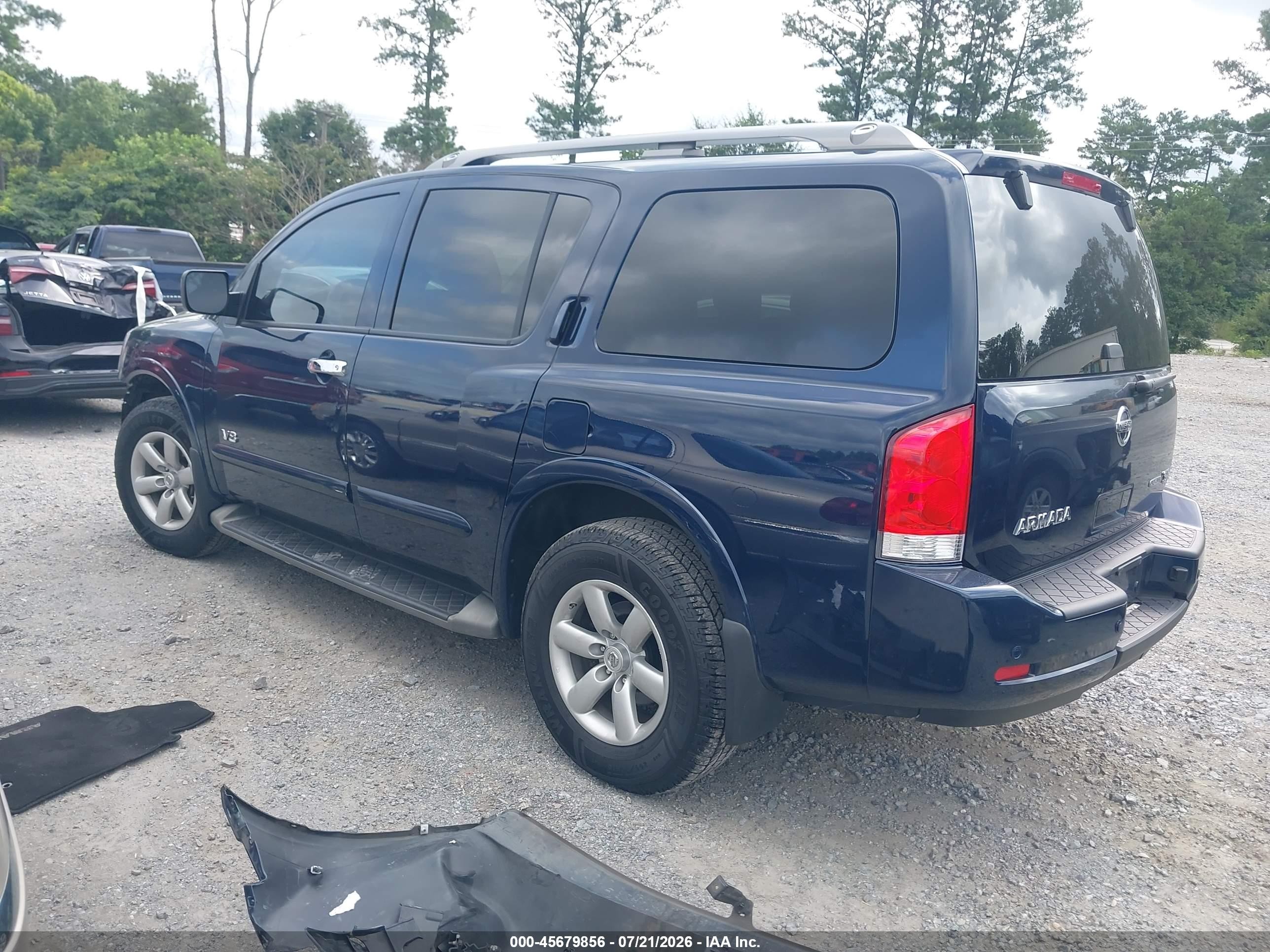 2009 Nissan Armada Se Черный vin: 5N1BA08DX9N601019