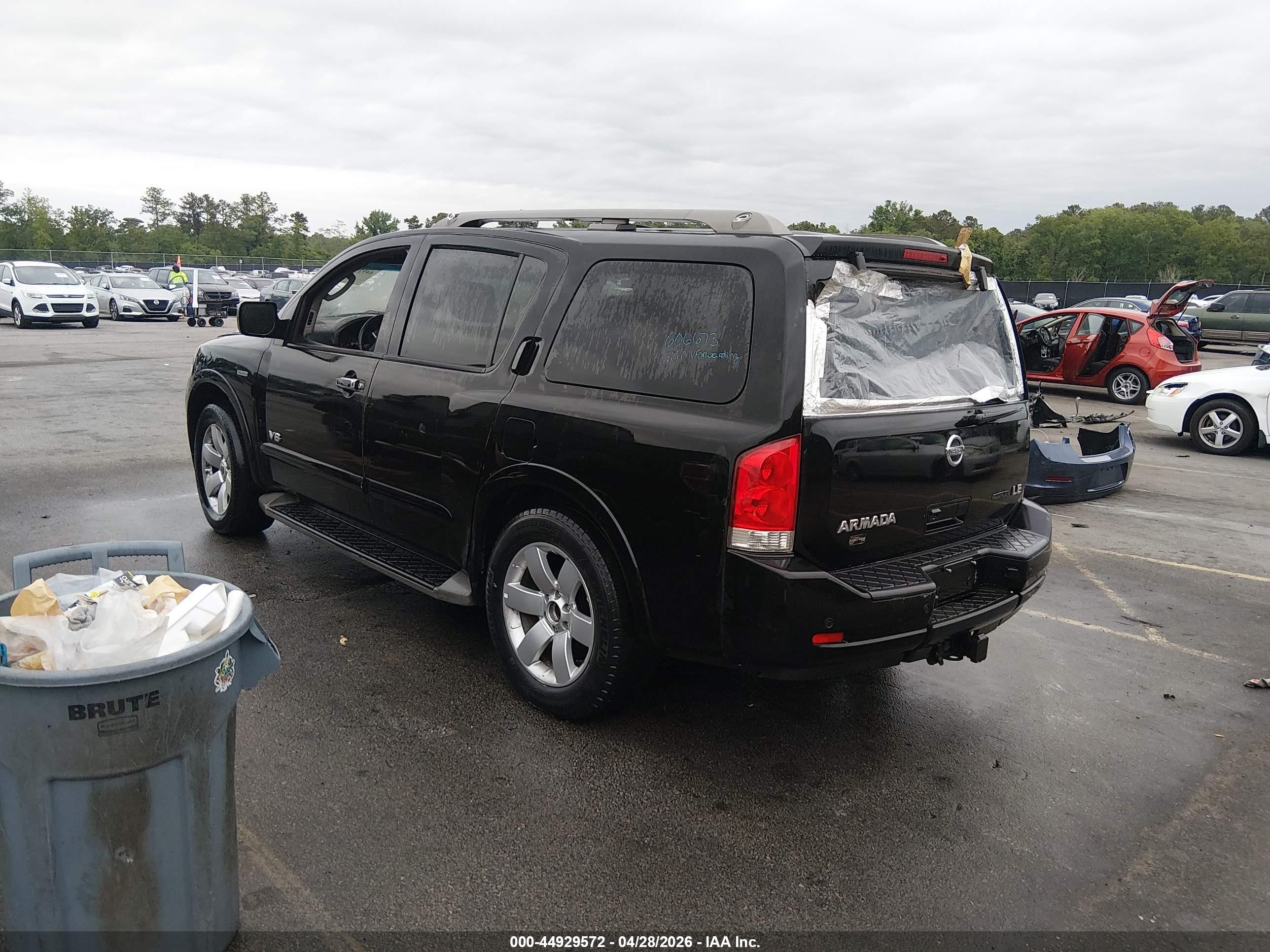 2009 Nissan Armada Le Black vin: 5N1BA08DX9N606673