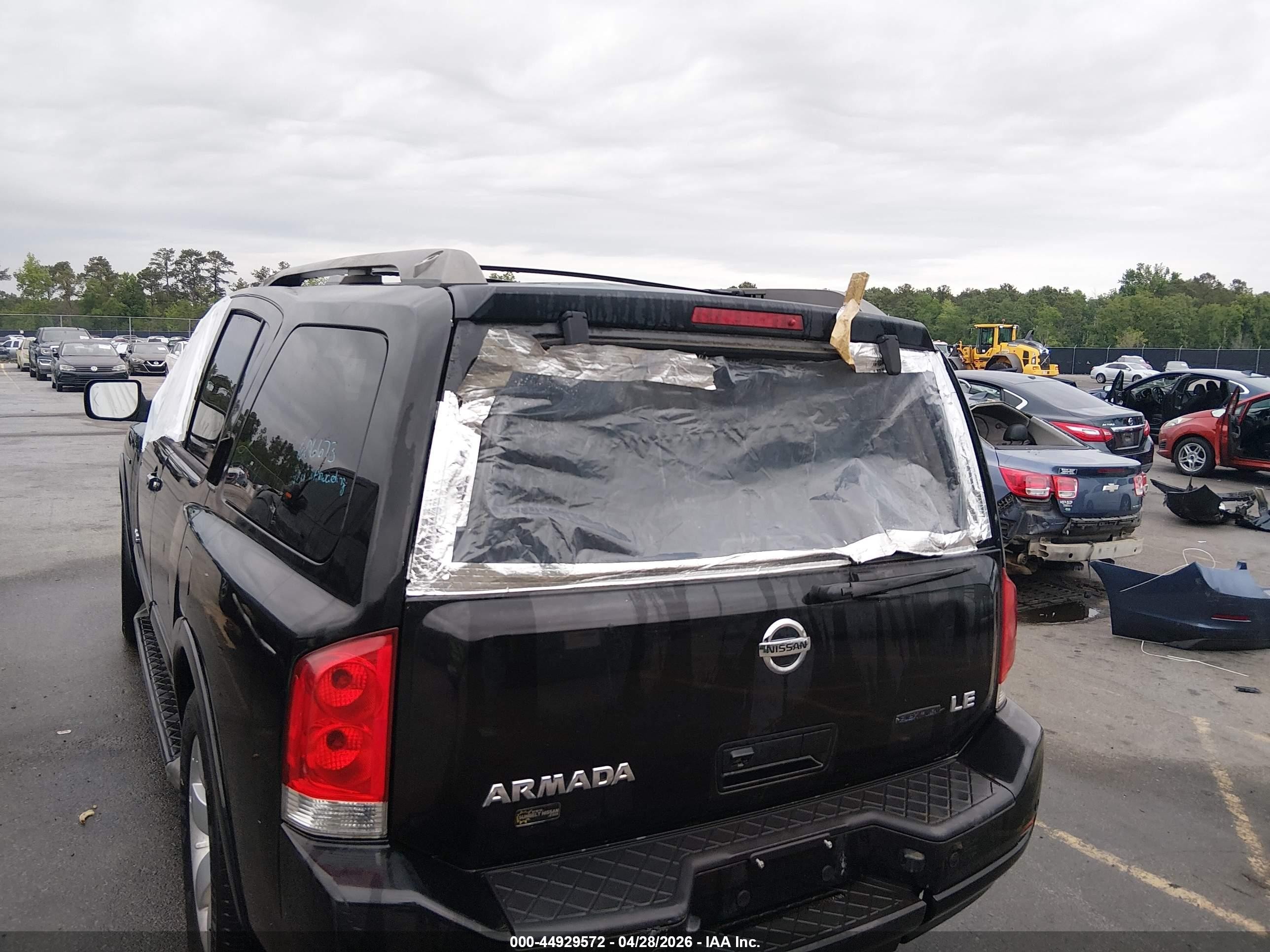 2009 Nissan Armada Le Black vin: 5N1BA08DX9N606673
